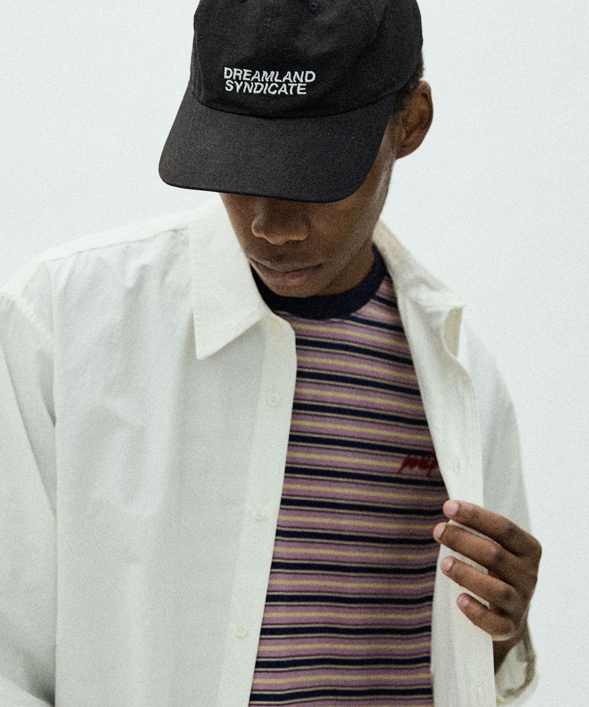 필프(PEALP) Three-Stripe Over T-Shirt (Purple)