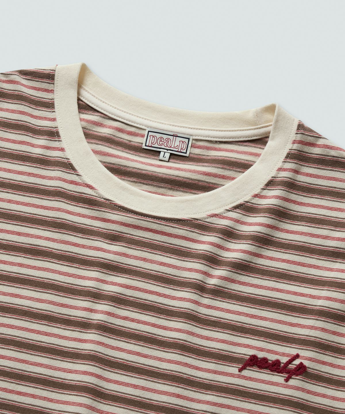 필프(PEALP) Three-Stripe Over T-Shirt (Brown)
