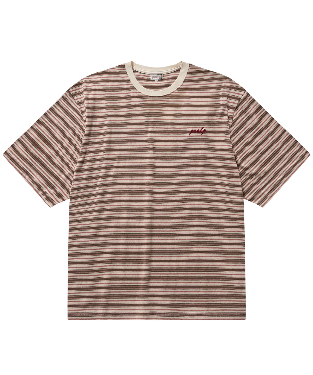 필프(PEALP) Three-Stripe Over T-Shirt (Brown)