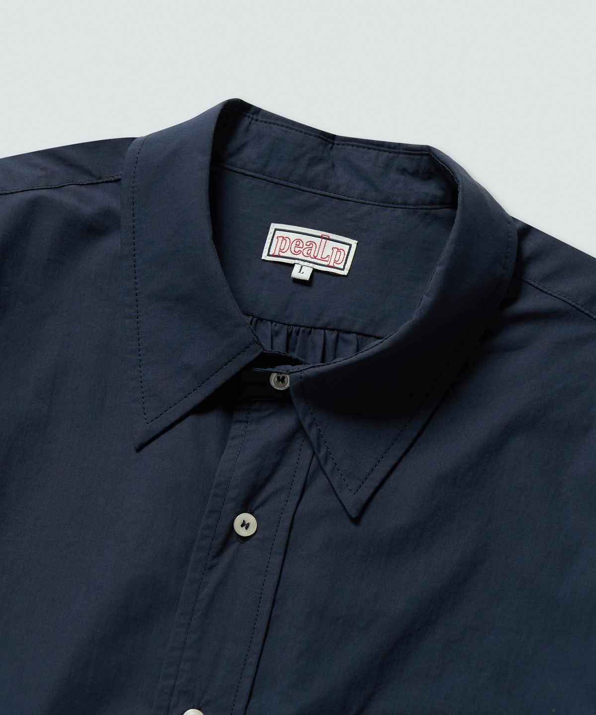 필프(PEALP) Basic Botton Shirt (Navy)