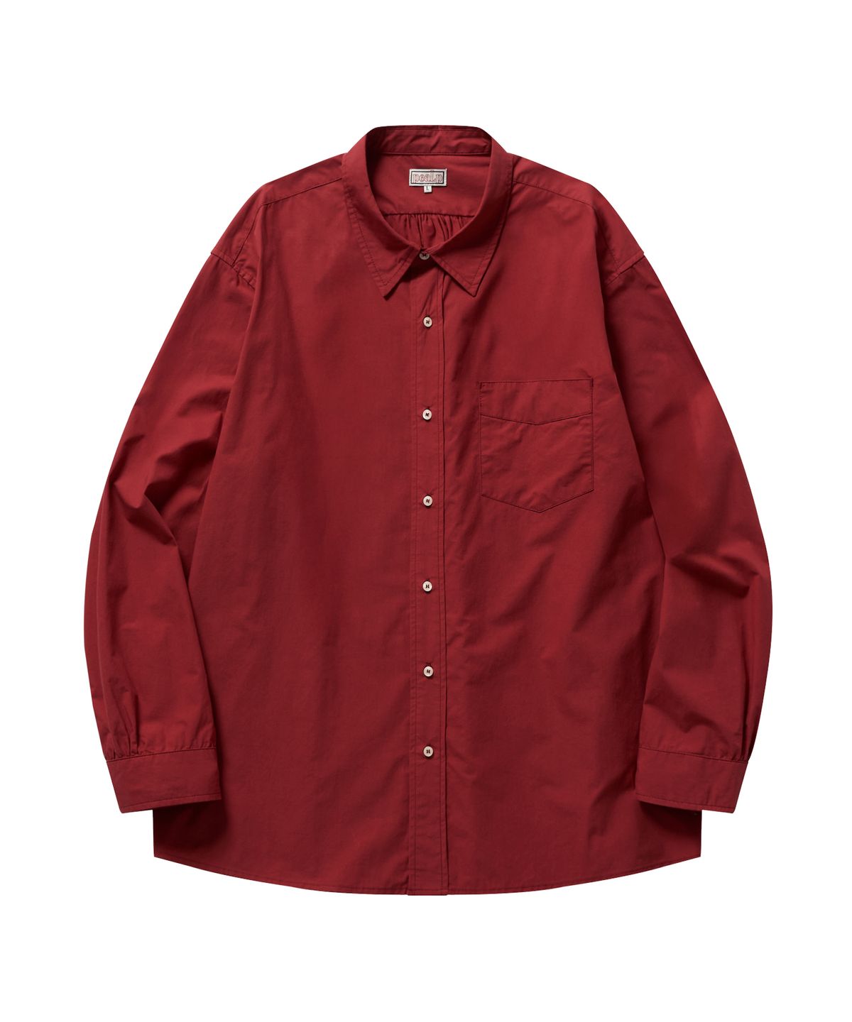 필프(PEALP) Basic Botton Shirt (Deep Red)