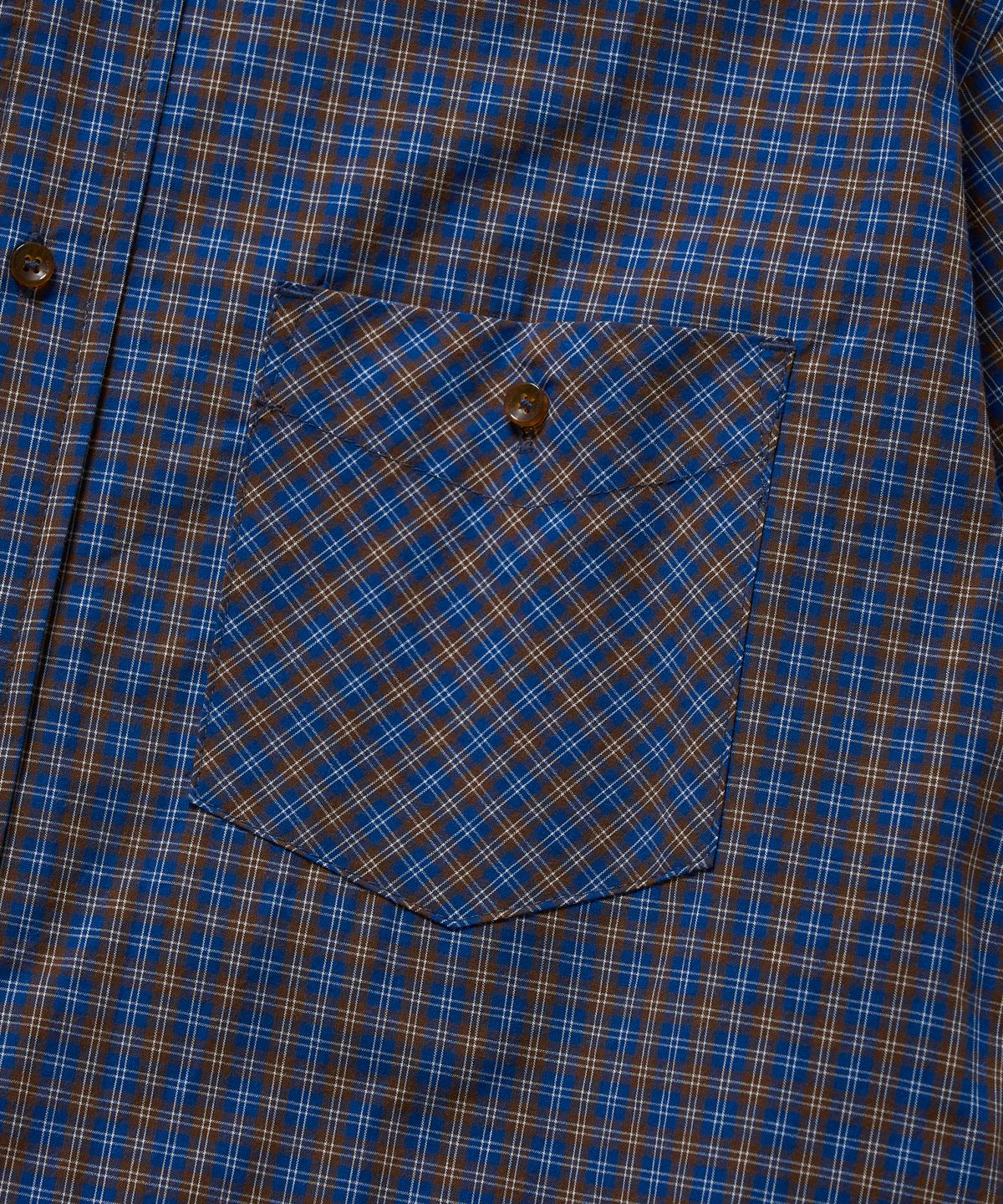 필프(PEALP) Two-Tone Check Shirts (Blue)
