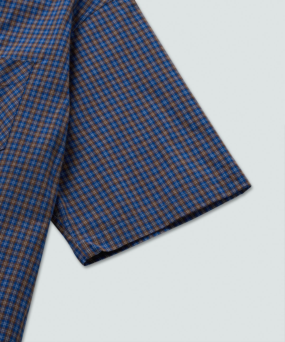 필프(PEALP) Two-Tone Check Shirts (Blue)