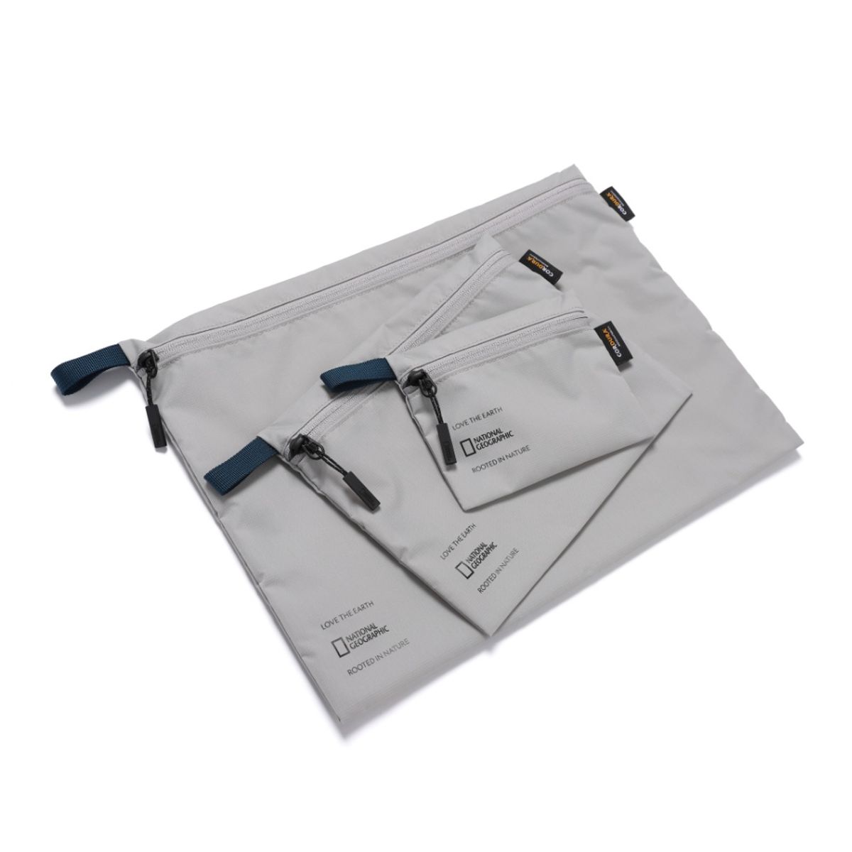 내셔널지오그래픽(NATIONALGEOGRAPHIC) N253AAC550 네이처 3PACK 파우치 L GREY