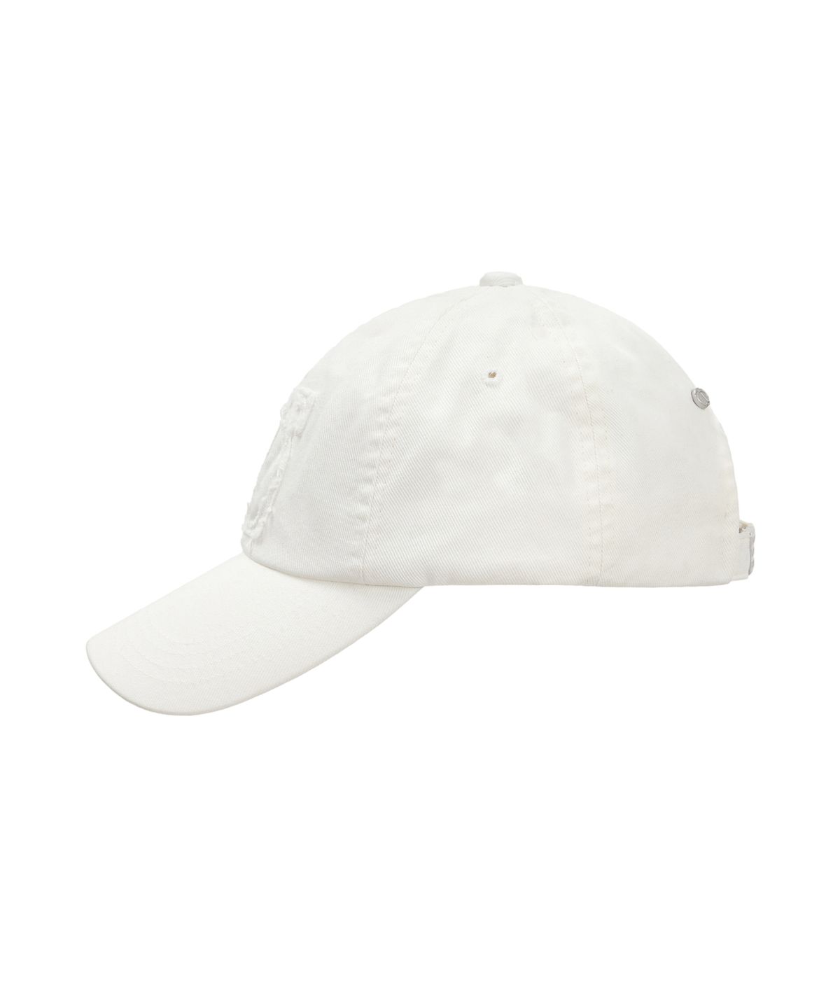 트리밍버드(TREEMINGBIRD) Raw Cut Damage Denim Cap [ White ]
