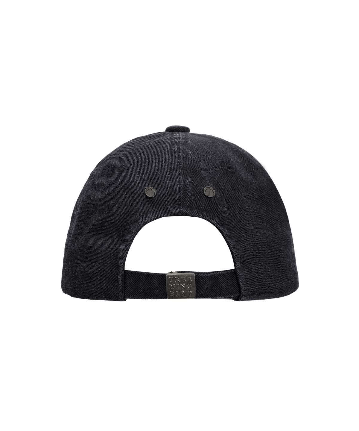 트리밍버드(TREEMINGBIRD) Raw Cut Damage Denim Cap [ Black ]