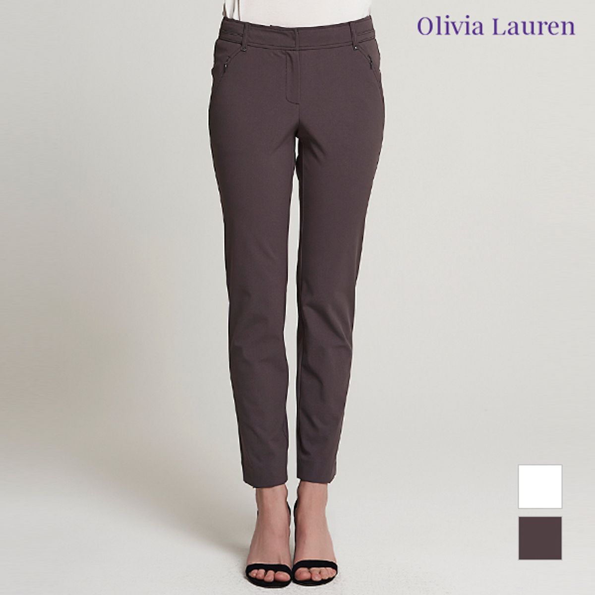 올리비아로렌(OLIVIALAUREN) 스판 스키니 팬츠_VOPDLVM3211