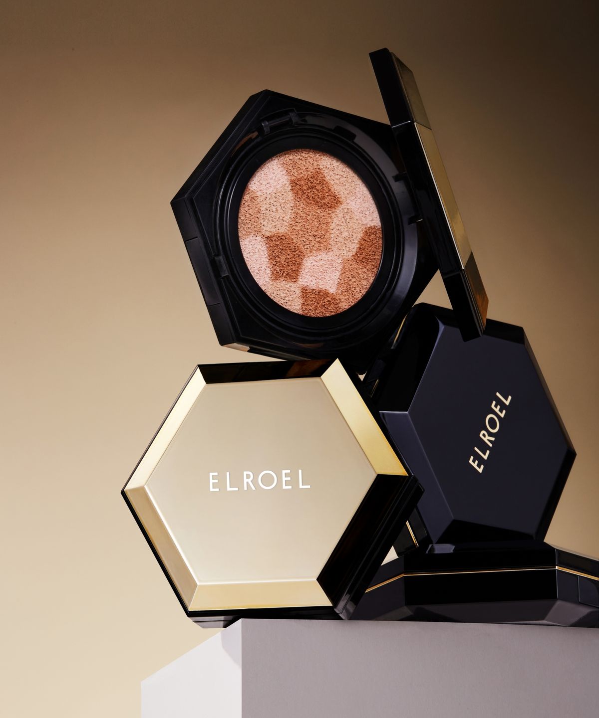 엘로엘(ELROEL) 블렌딩 쿠션 HD 블랙 12.5g 본품 21호(+미니선쿠션 증정)