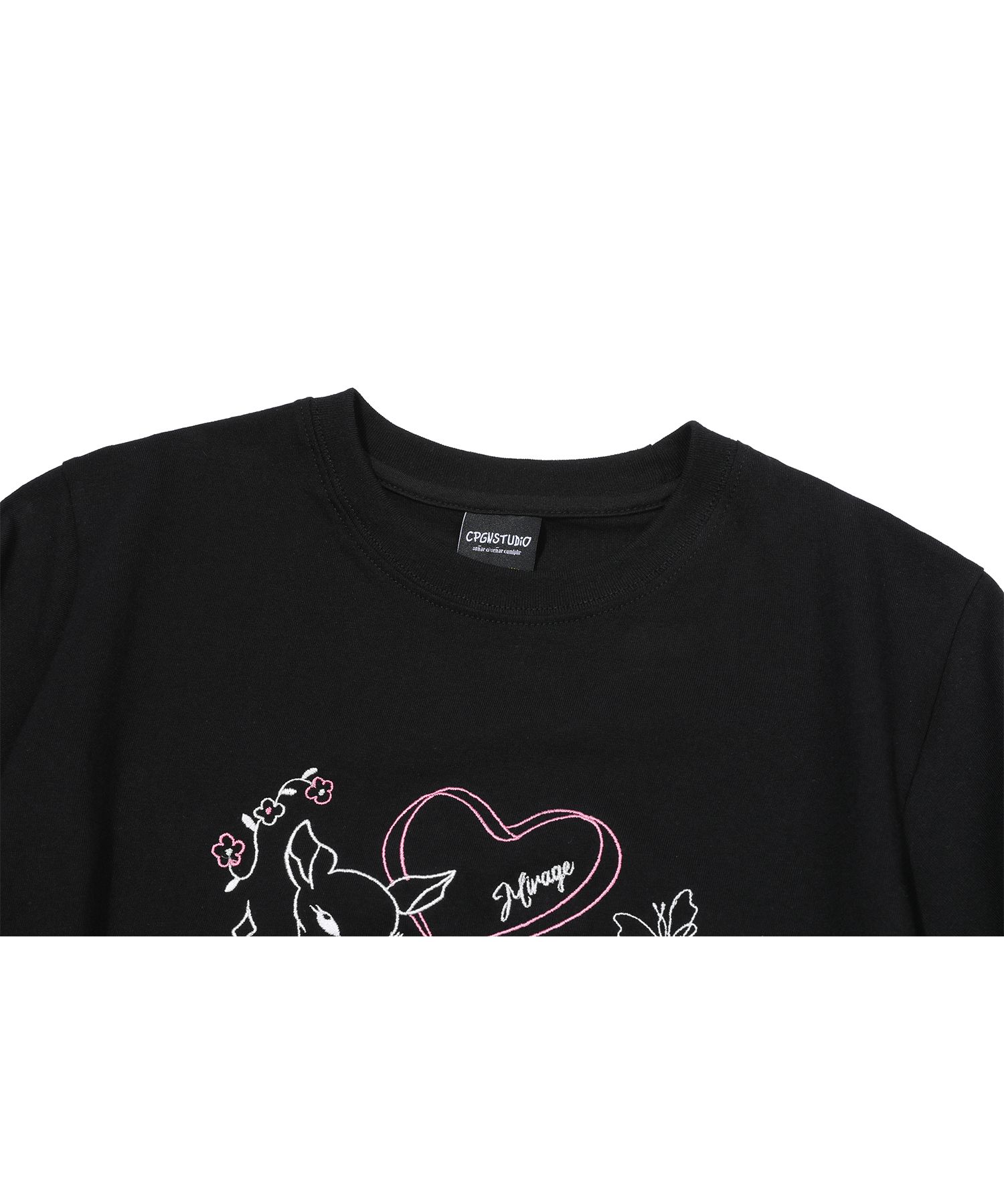 【CPGN STUDIO】25SS★ Dear Bloom Crop Short Sleeve Tee MUSINSA | CPGN STUDIO Dear Bloom Crop Short Sleeve T-Shirt Black