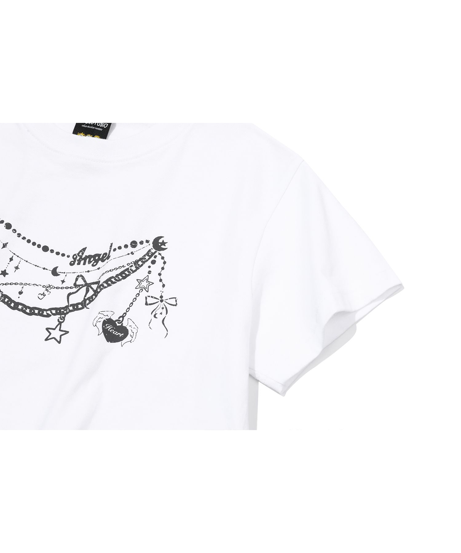 MUSINSA | CPGN STUDIO Angel Brooch Crop Short Sleeve T-Shirt