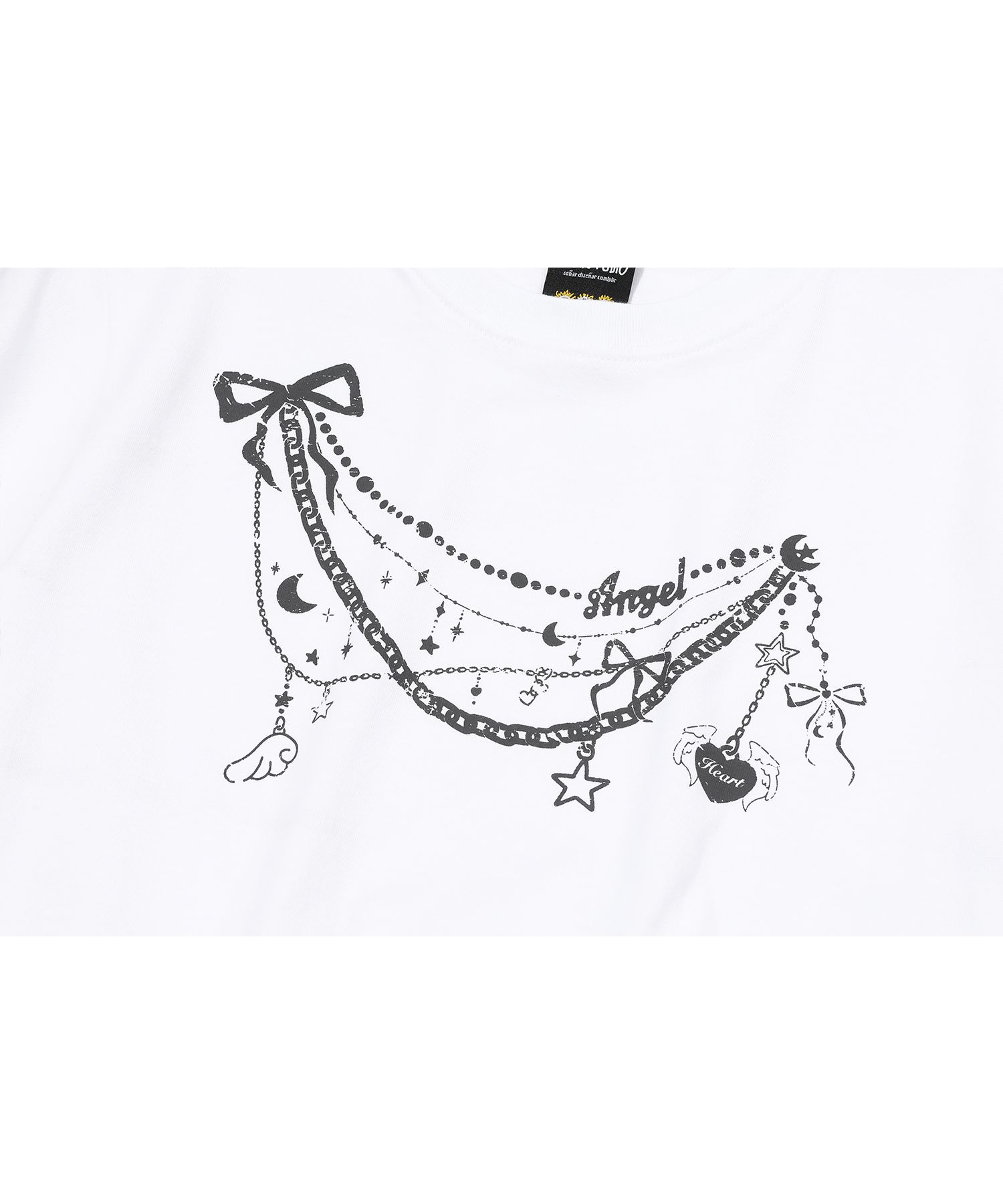 MUSINSA | CPGN STUDIO Angel Brooch Crop Short Sleeve T-Shirt