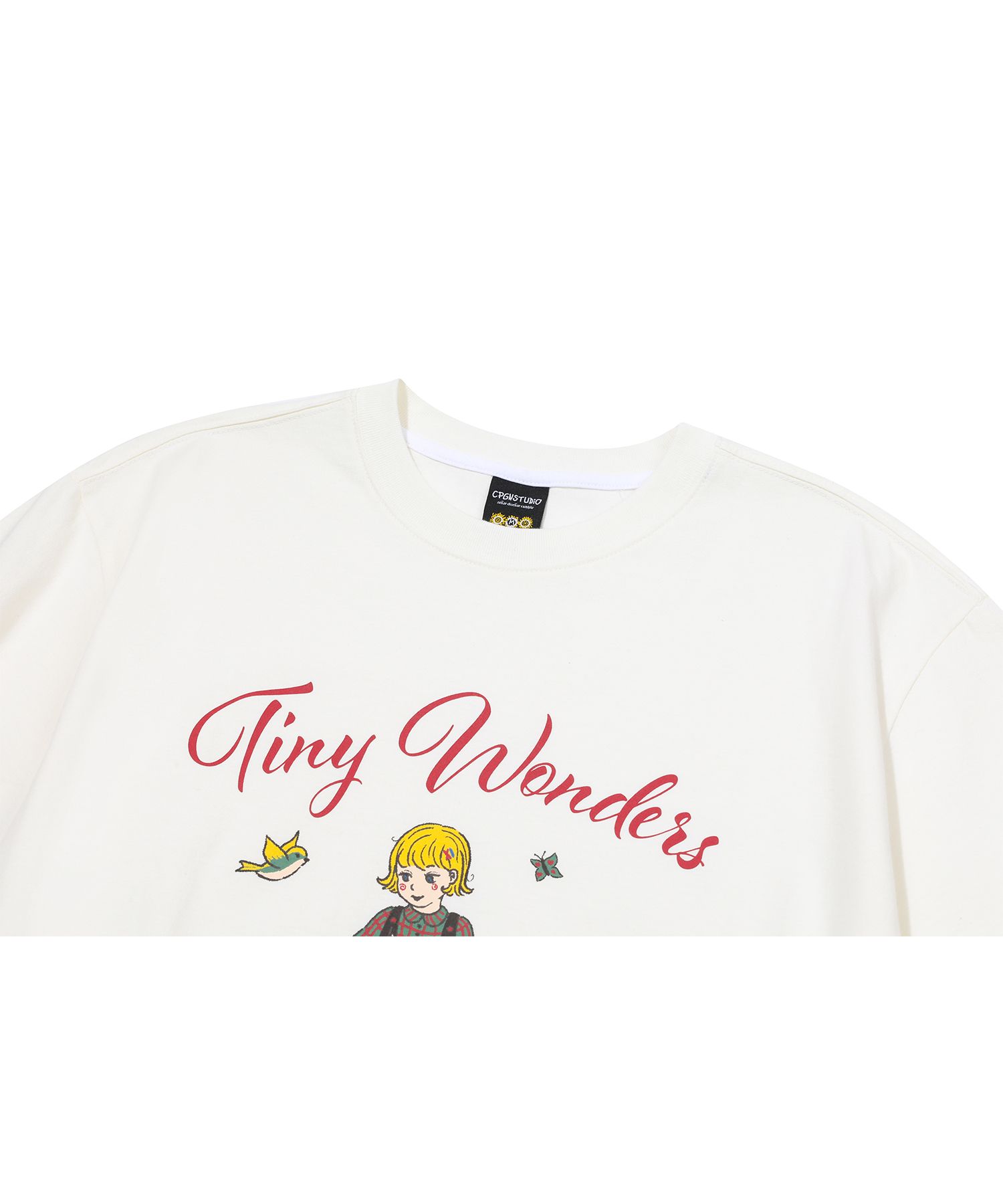 [CPGN STUDIO]★25SS★韓国人気★WONDERS SHORT SLEEVE T-SHIRT MUSINSA公式 | CPGN STUDIO Wonders short sleeve cream