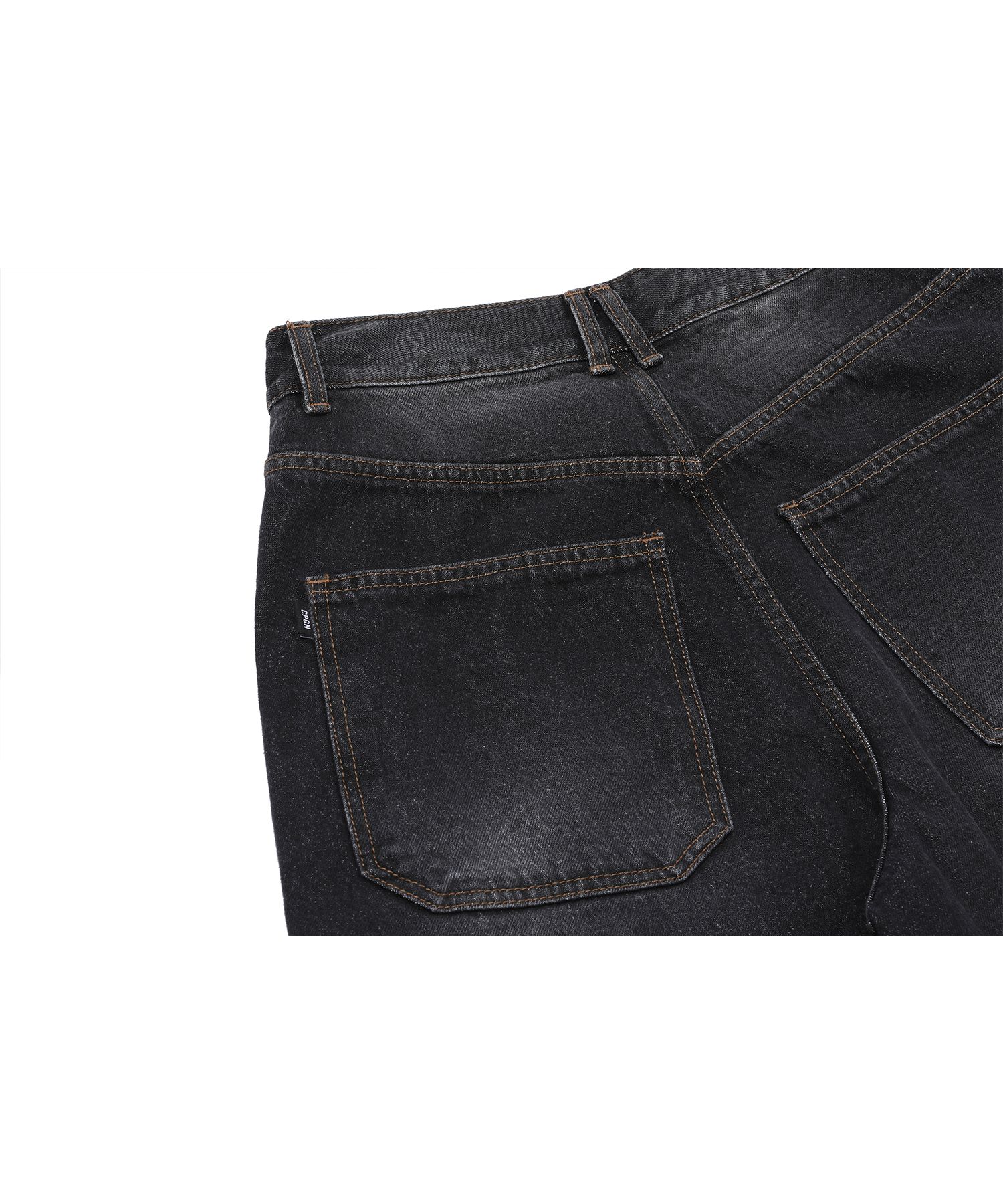 MUSINSA | CPGN STUDIO Wide denim pants washed black