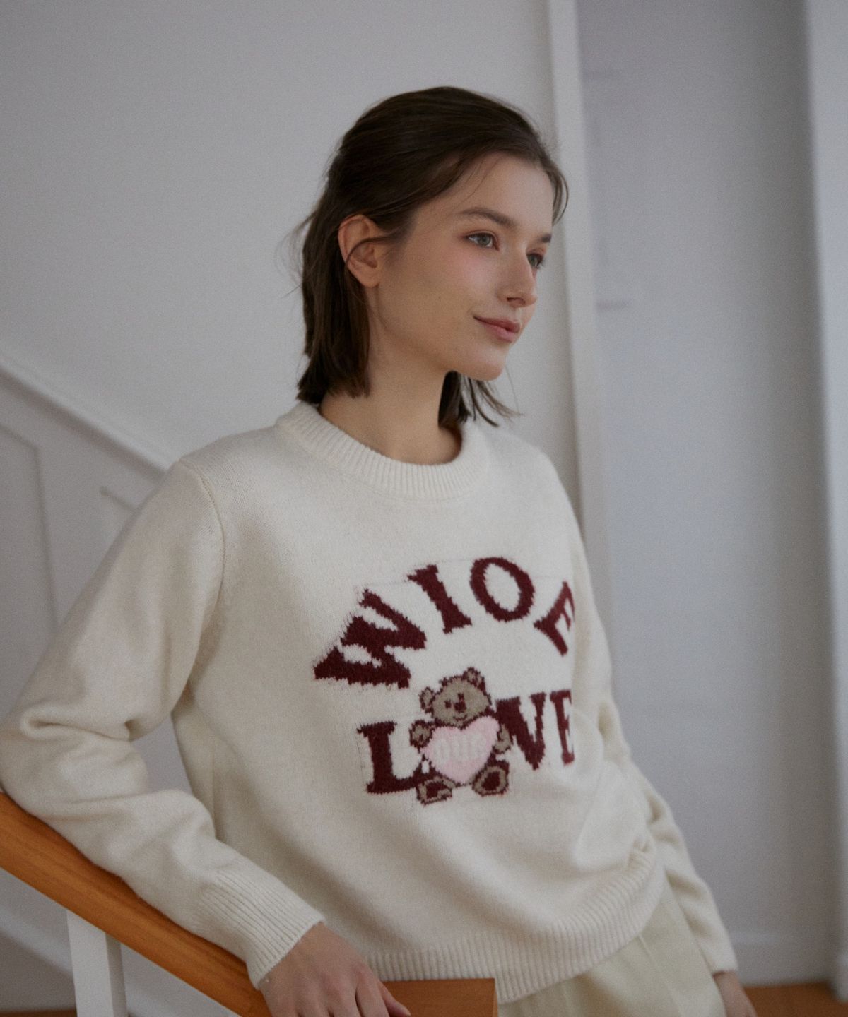 위오이(WIOE) Wioe Love Knit_Ivory