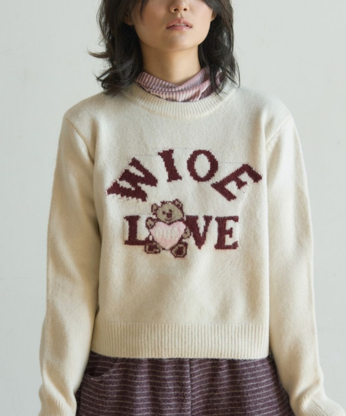 위오이(WIOE) Wioe Love Knit_Ivory
