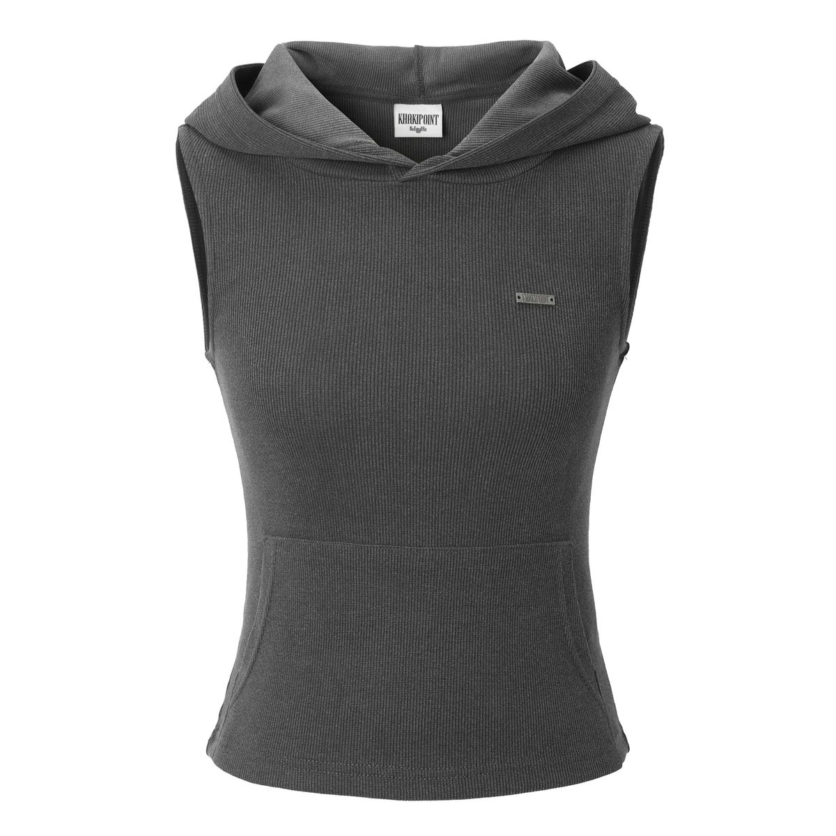 카키포인트(KHAKIPOINT) Vintage Hood Sleeveless (charcoal)