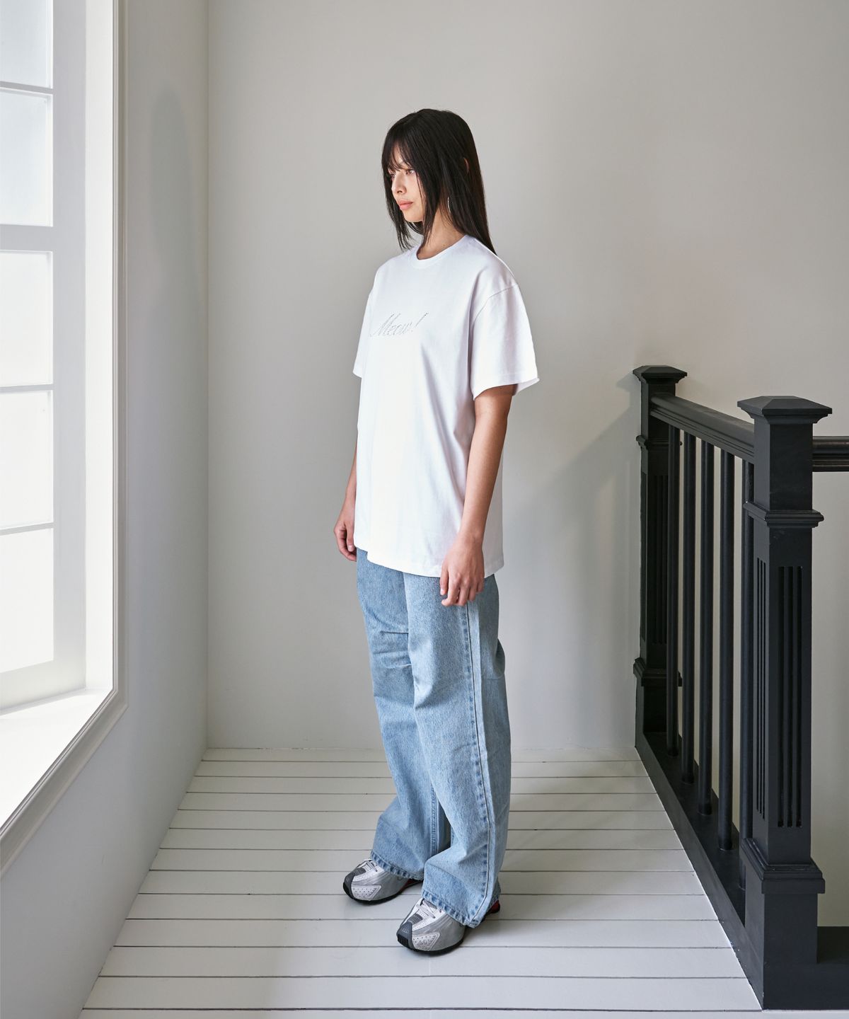 포영(FOUR YOUNG) MEOW! Tee White (Unisex)