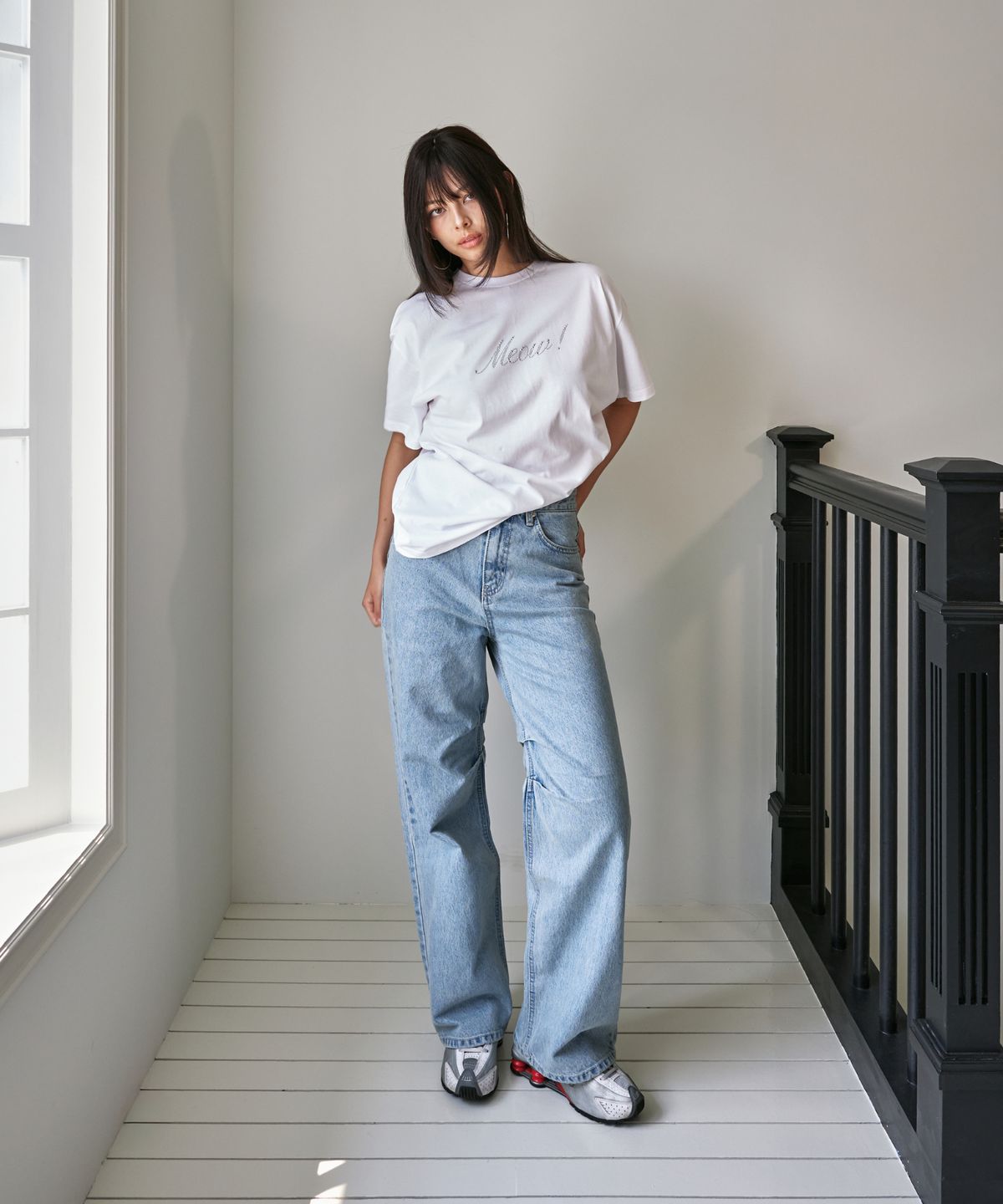 포영(FOUR YOUNG) MEOW! Tee White (Unisex)