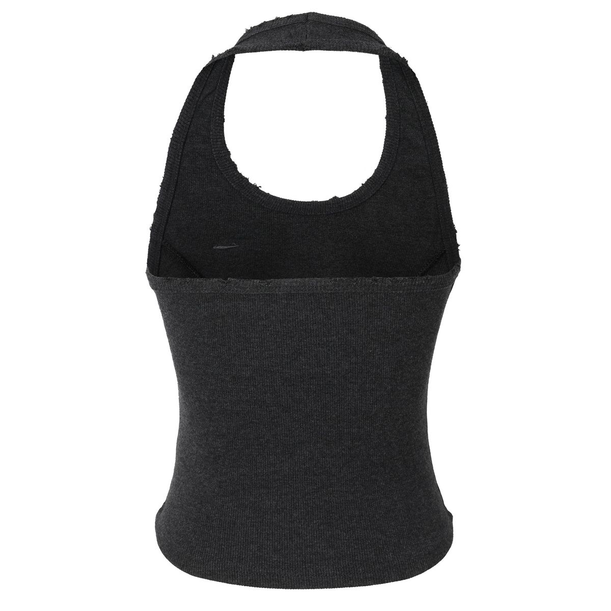 카키포인트(KHAKIPOINT) Damage Stud Halter Top (charcoal)
