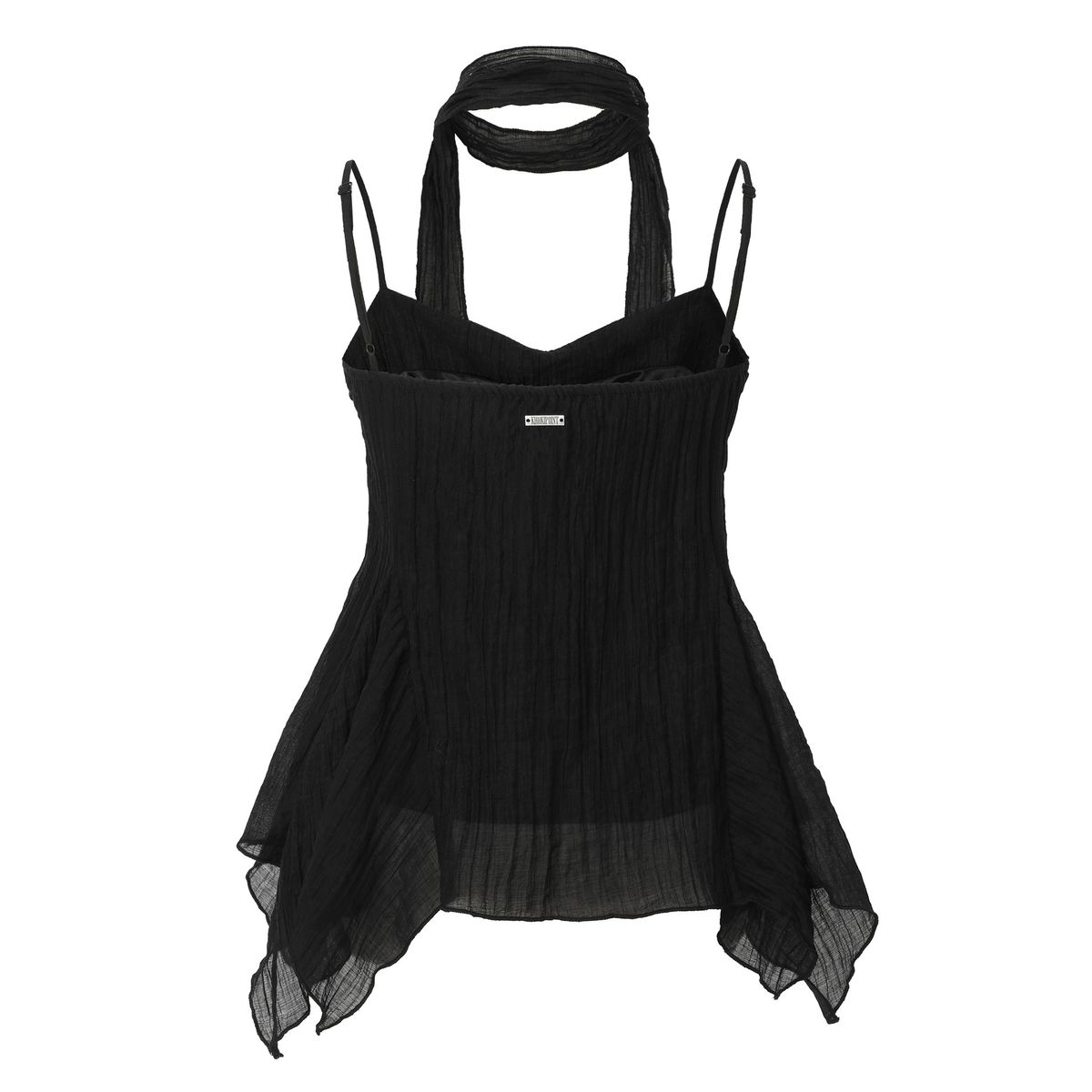 카키포인트(KHAKIPOINT) Ethnic Scarf Top (black)