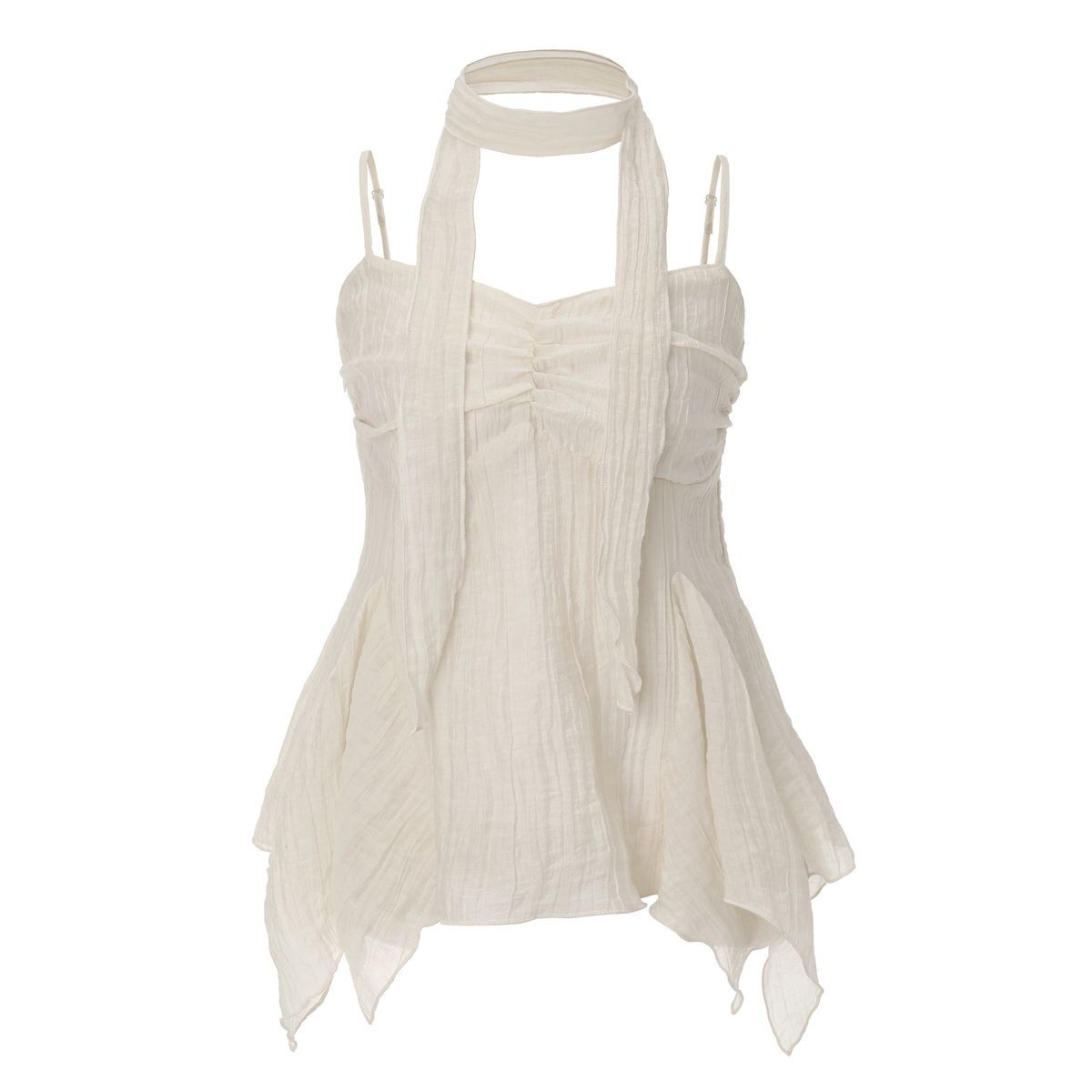카키포인트(KHAKIPOINT) Ethnic Scarf Top (ivory)