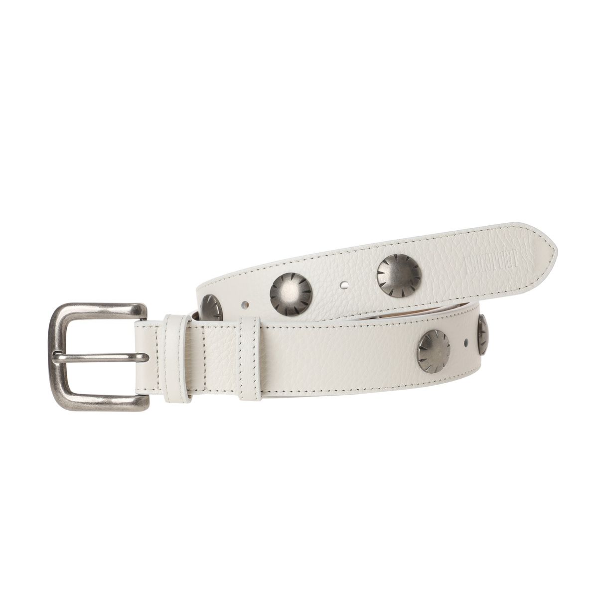 카키포인트(KHAKIPOINT) Big Stud Belt (white)