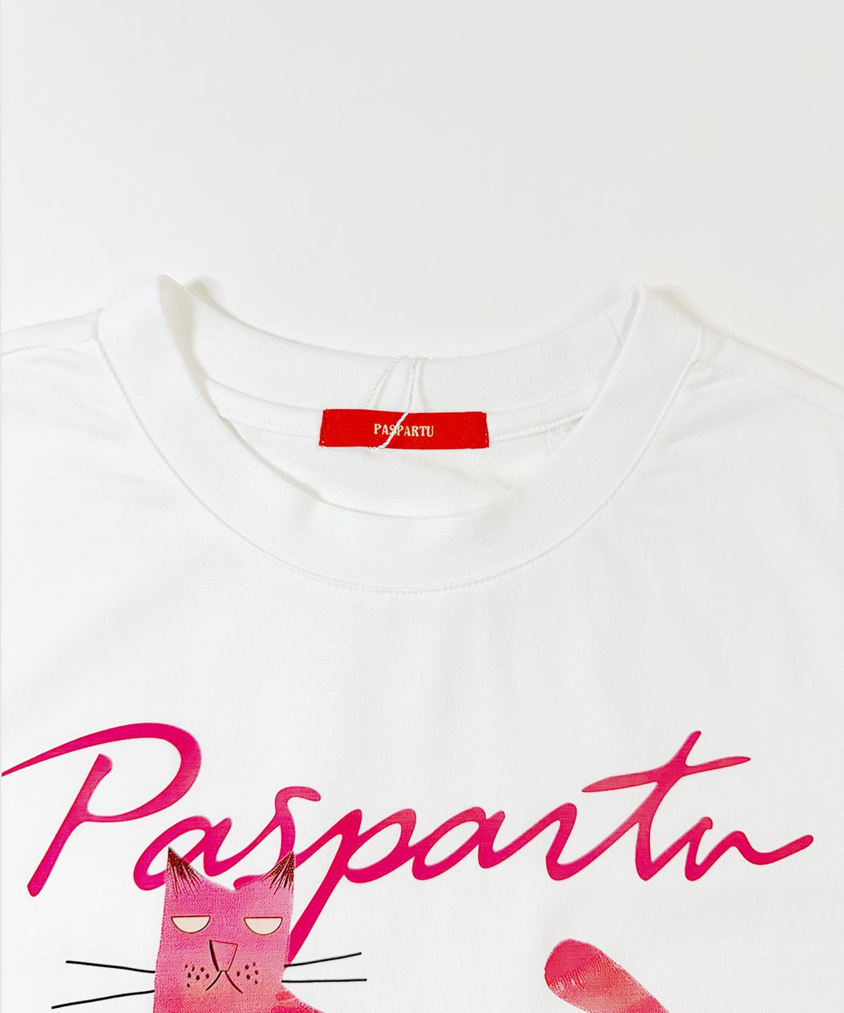 파스파르투(PASPARTU) 스카티 그래픽  반팔 티셔츠 화이트