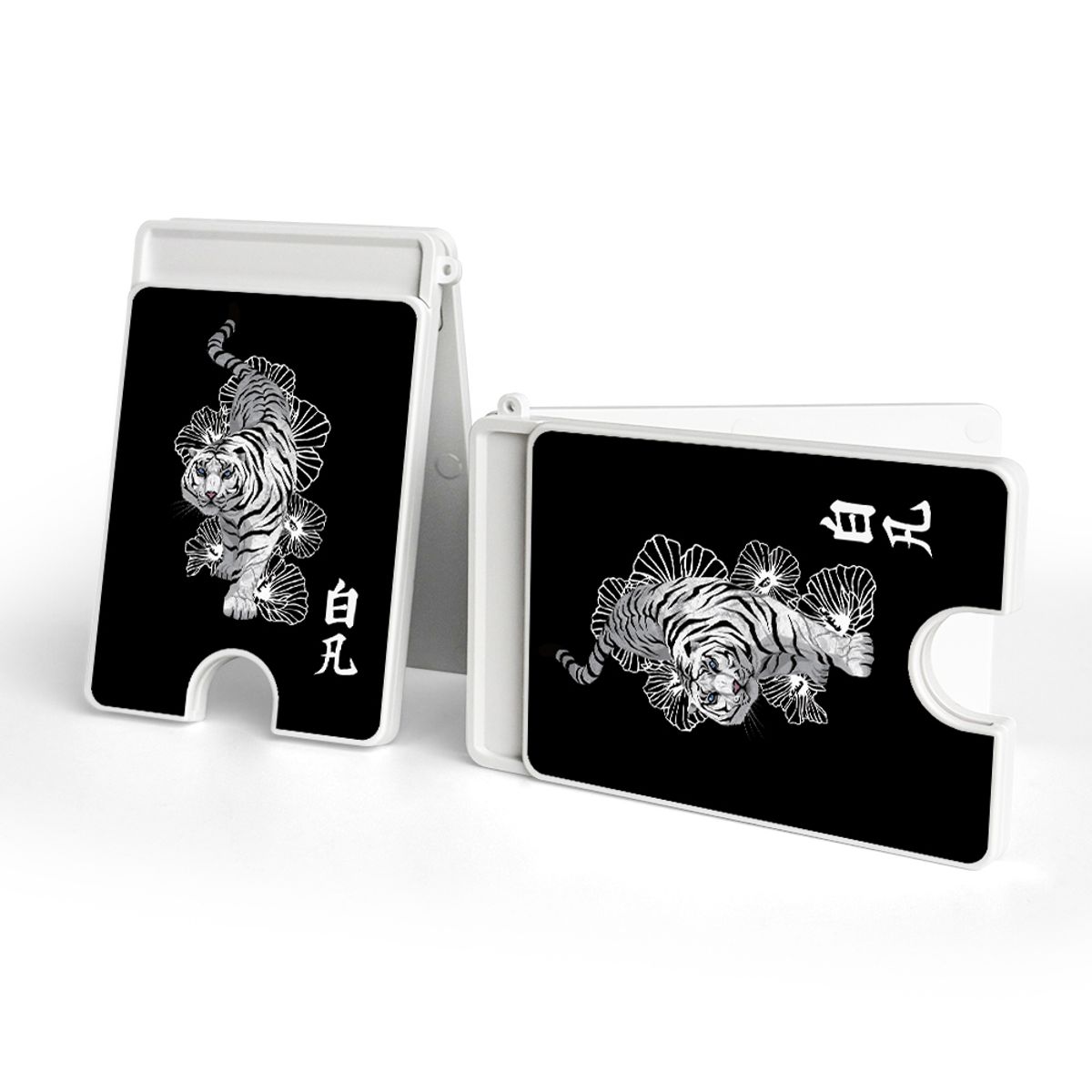 디팍스(D'PARKS) 산군 2종-화이트/블랙 Magnetic 맥세이프 스탠드 카드홀더
