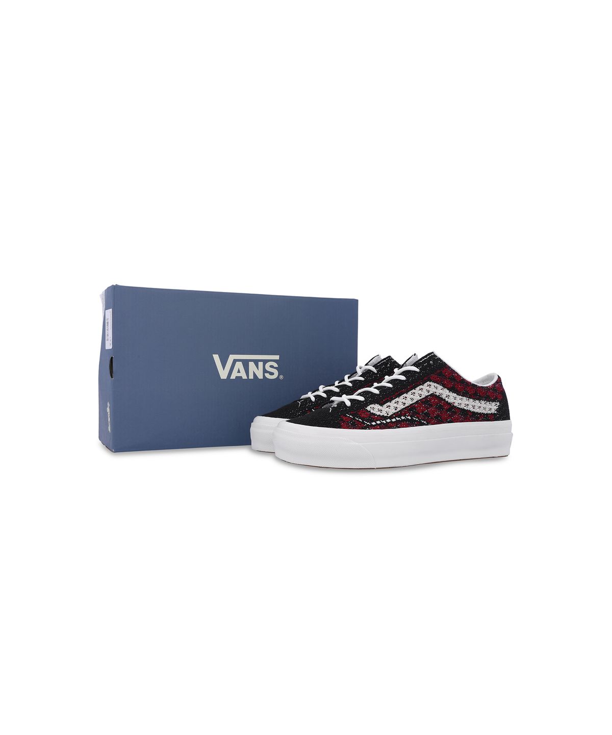 반스(VANS) 프리미엄 올드스쿨 36 EK - 지오 체크 보르도 / VN000EFKBRD1