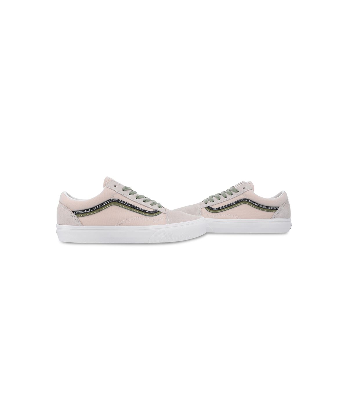 반스(VANS) 올드스쿨 DS - 스웨이드 크림블루:캔버스 뉴트럴 올리브 / VN000EG8GIW1
