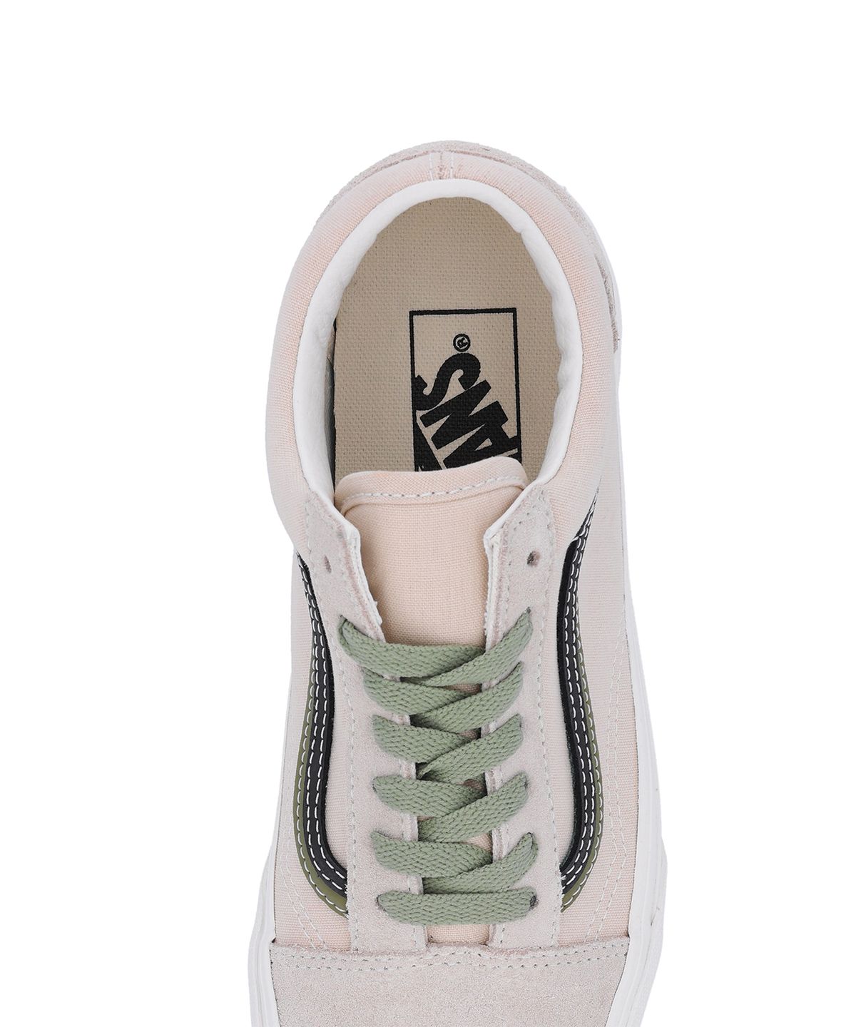 반스(VANS) 올드스쿨 DS - 스웨이드 크림블루:캔버스 뉴트럴 올리브 / VN000EG8GIW1