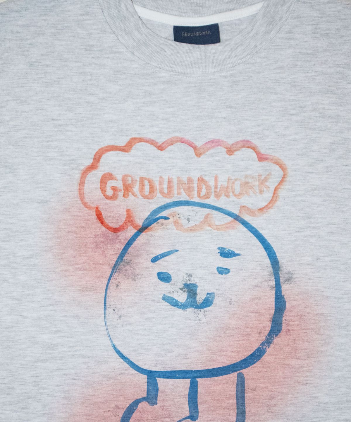 그라운드워크(GROUNDWORK) 더스티 티셔츠 / 라이트 멜란지그레이