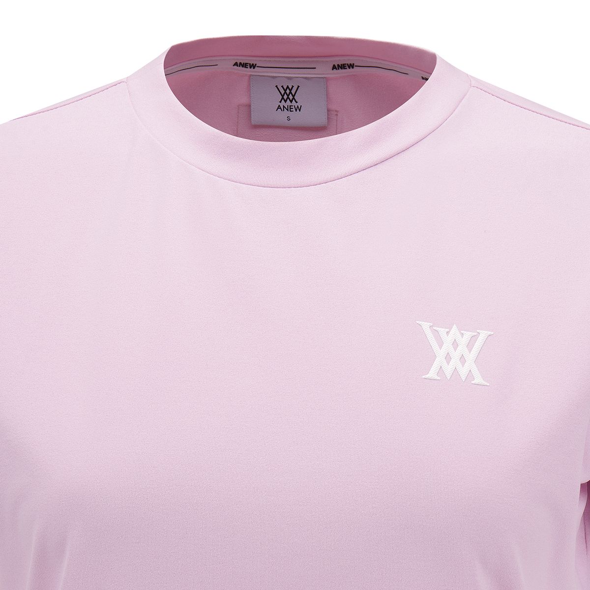 어뉴골프(ANEW GOLF) WOMEN SM ESSENTIAL ROUND SHORT T-SHIRT_PI