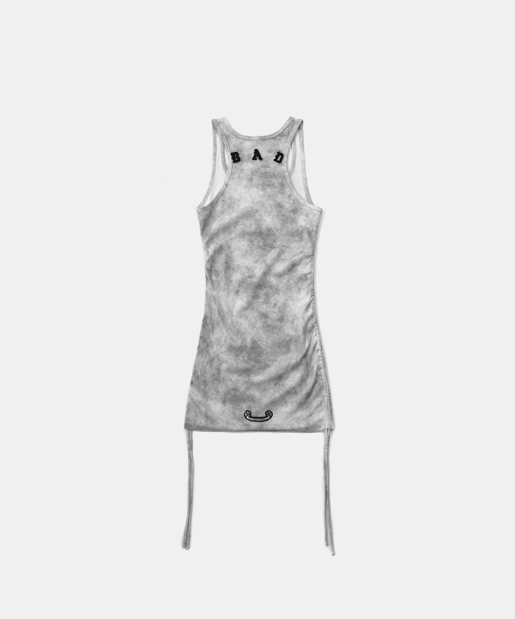 BADBLOOD ♥ Lion Patch Tank Mini Dress/追跡付 MUSINSA公式 | BADBLOOD Lion Patch Tank Mini Dress - Washed Black