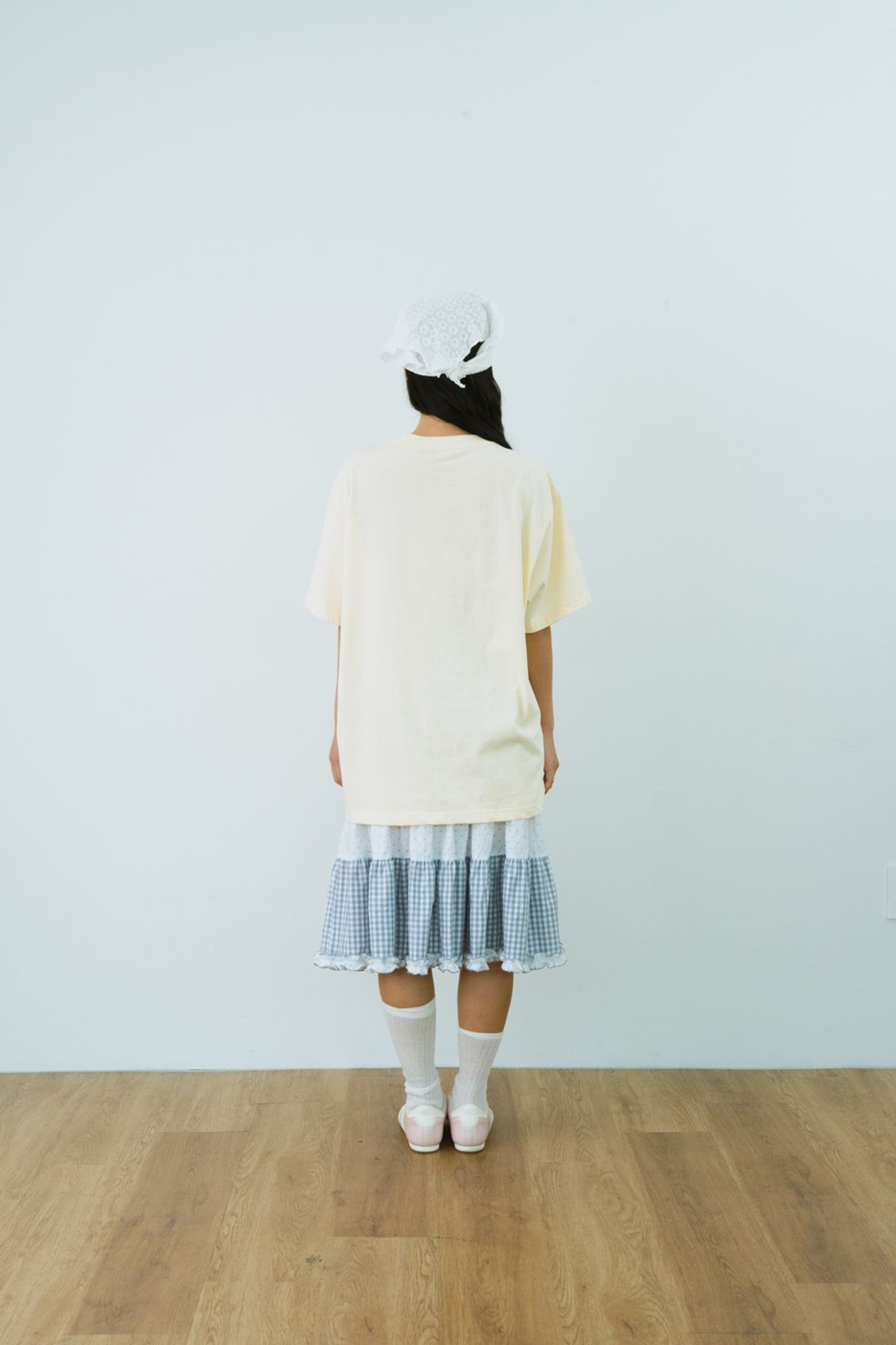 샤키리(SHAKIRI) 키리걸 박시 티셔츠 (옐로우)