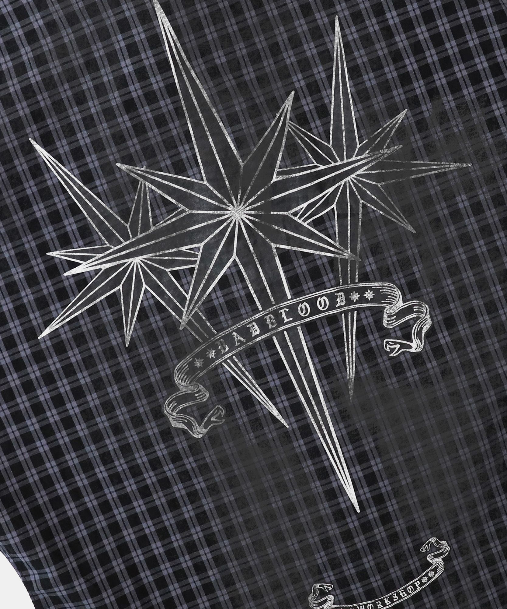 MUSINSA | BADBLOOD Cosmo Graphic Short Sleeve Shirt - Charcoal