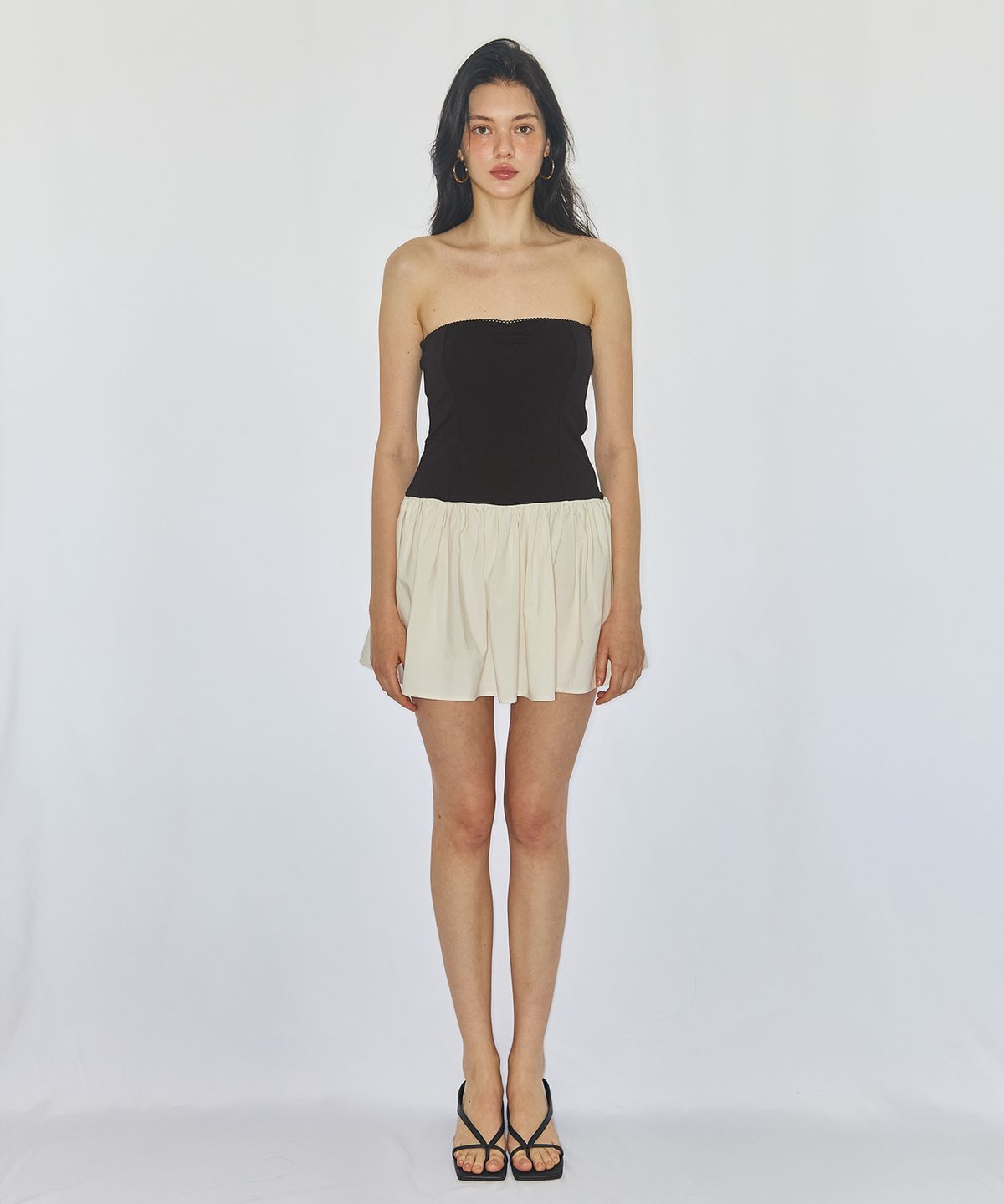 유히리(YUHEELEE) TUBE TOP MINI DRESS / BLACK