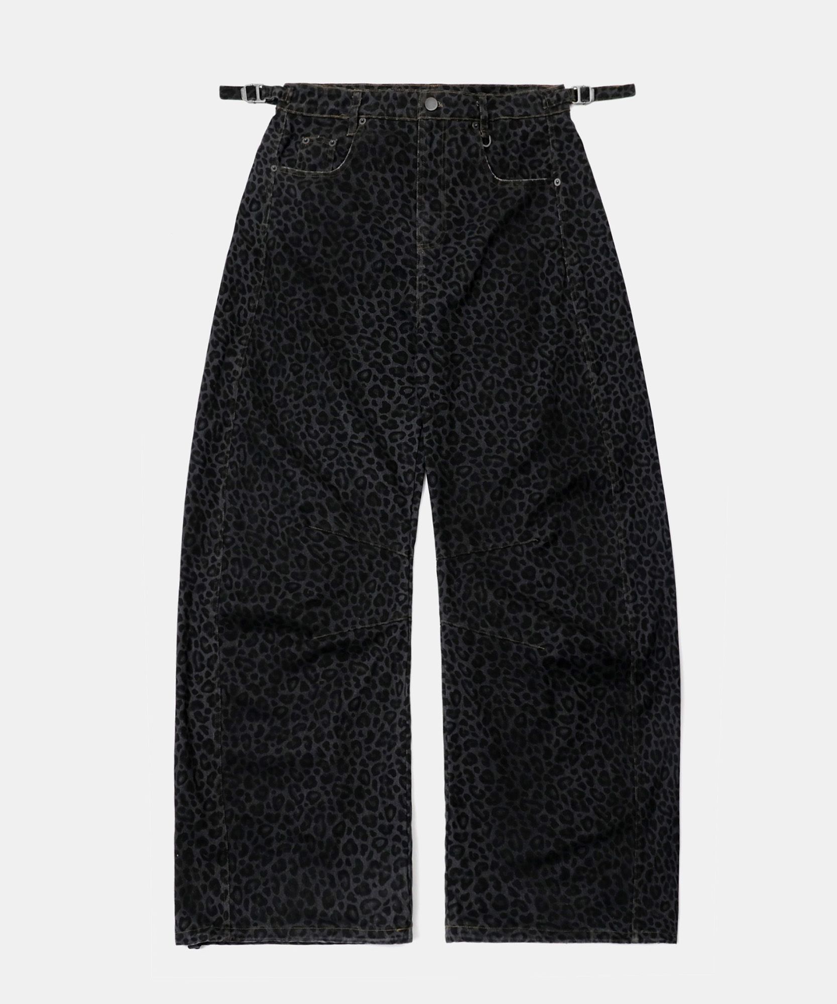 パンツ BAD BLOODLION PATCH WASHED BARREL PANTS MUSINSA | BADBLOOD Lion Patch Washed Barrel Pants - Black Leopard