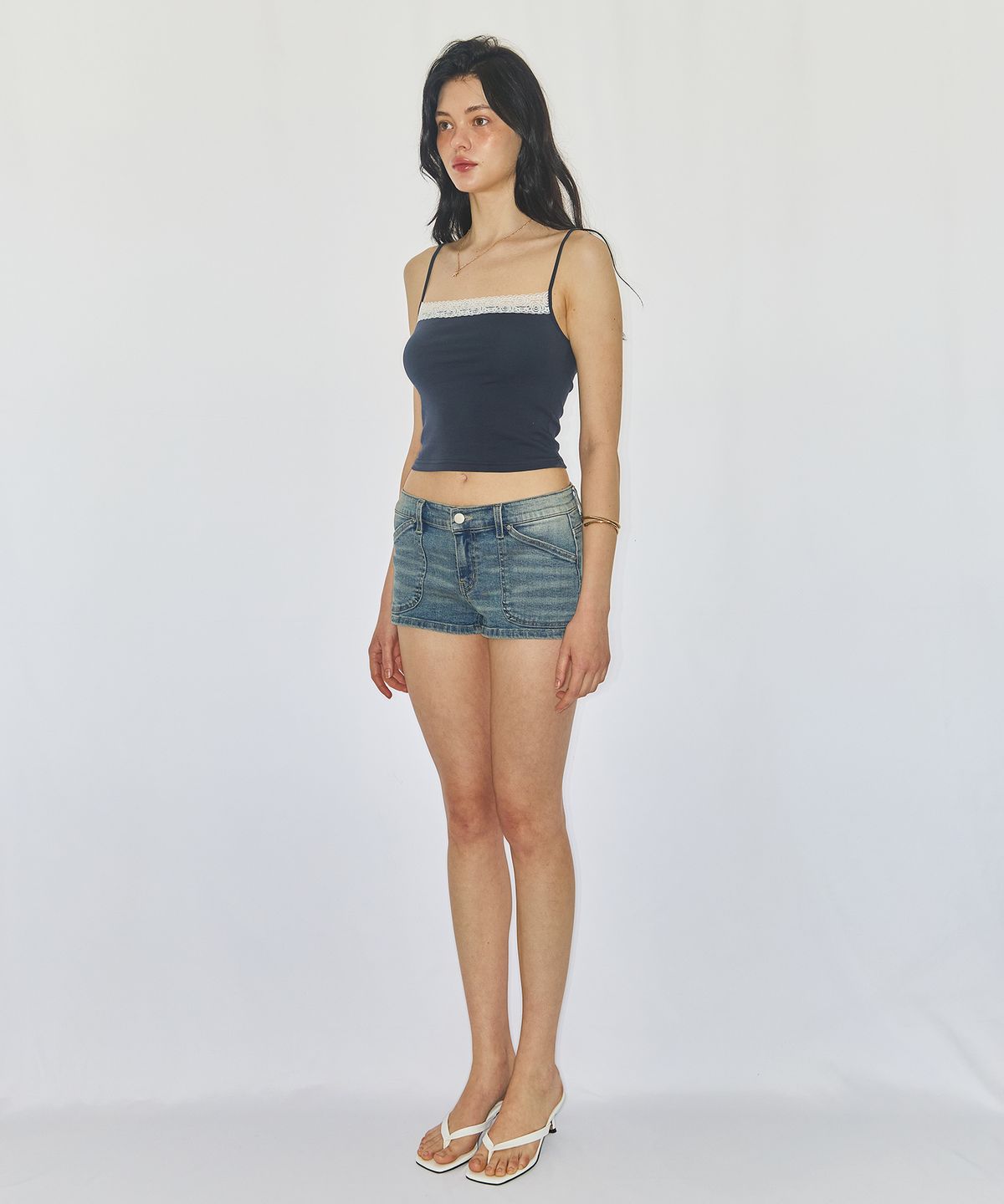 유히리(YUHEELEE) MICRO DENIM SHORTS / 연청