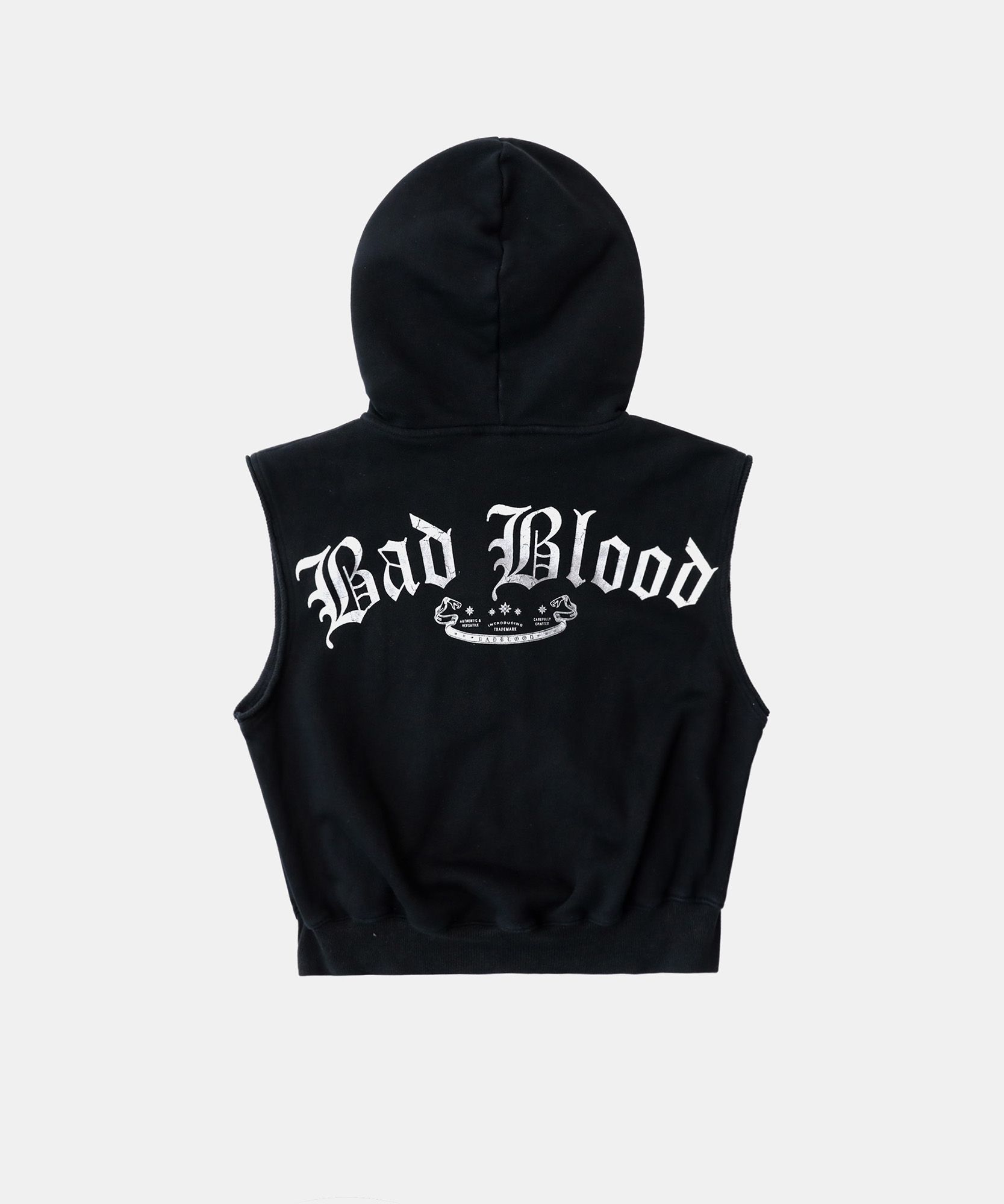 ◆25SS BADBLOOD Mystic Patch Sleeveless Hooded Zip-Up/2色◆ MUSINSA | BADBLOOD Mystic Patch Sleeveless Hooded Zip-Up