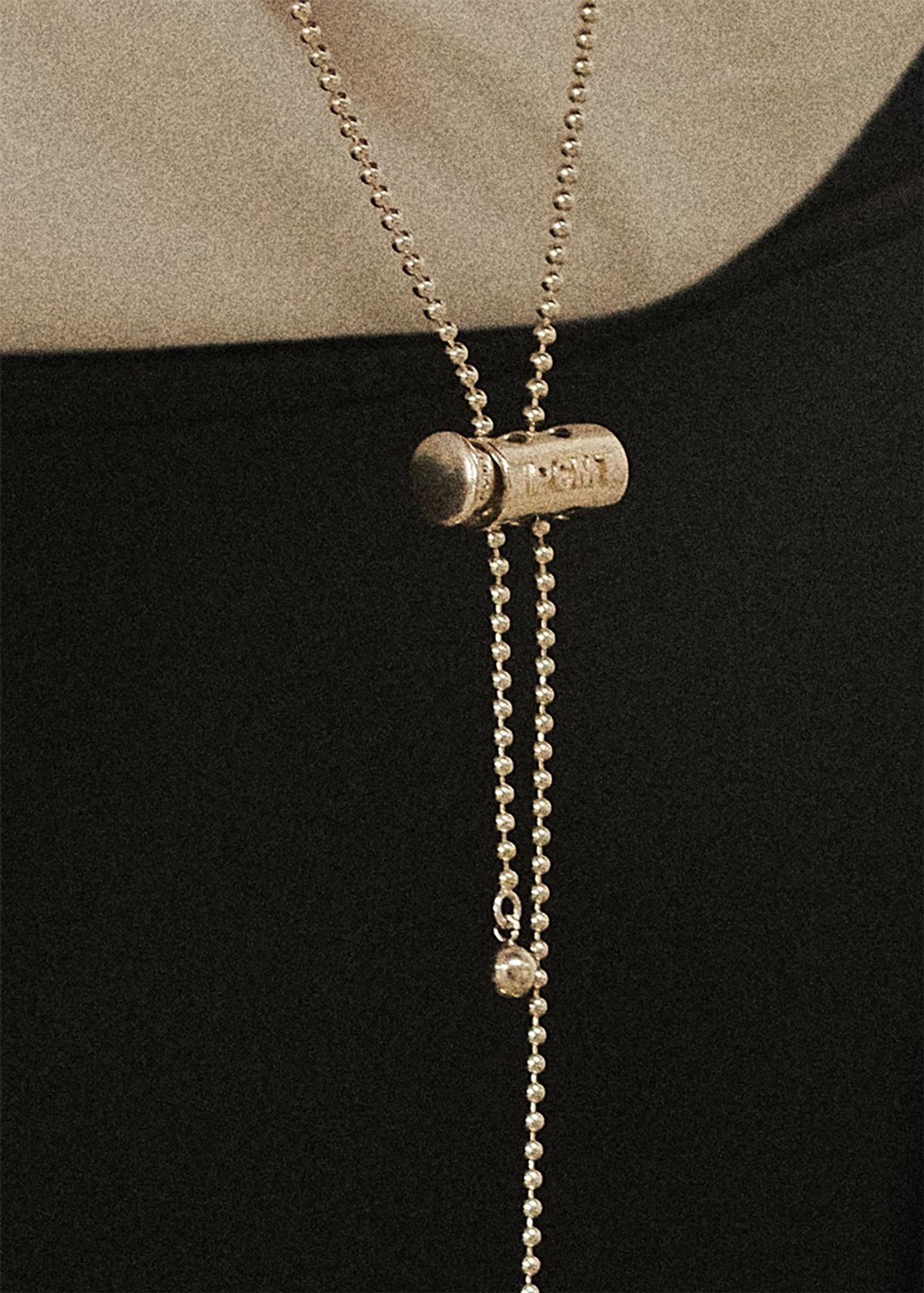 피코먼트(PICOMENT) #006 Stopper Pendant Ball Chain Long Necklace