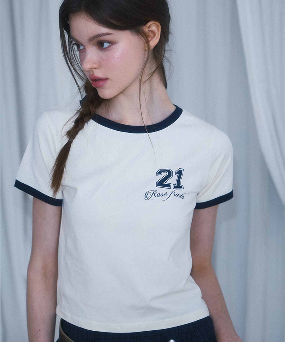 로제프란츠(ROSEFRANTZ) No.21 Ringer T-shirt [Cream]