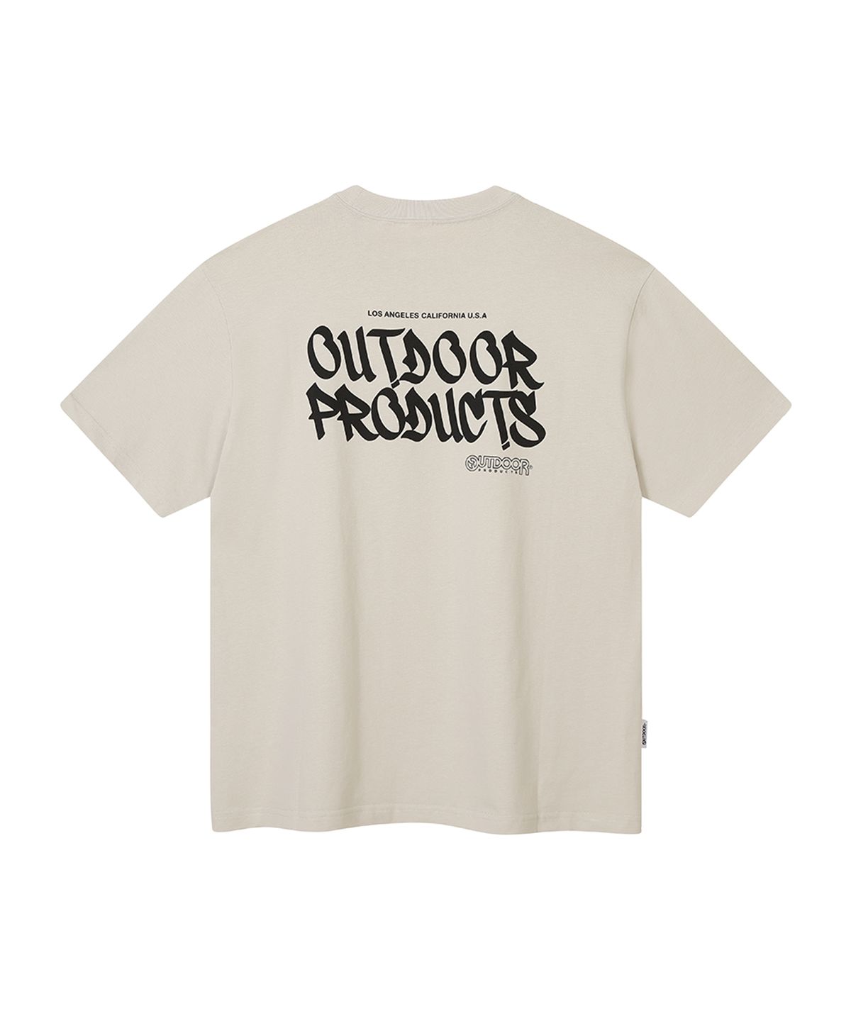 아웃도어 프로덕츠(OUTDOOR PRODUCTS) LOGO HALF SLEEVES (BEIGE)
