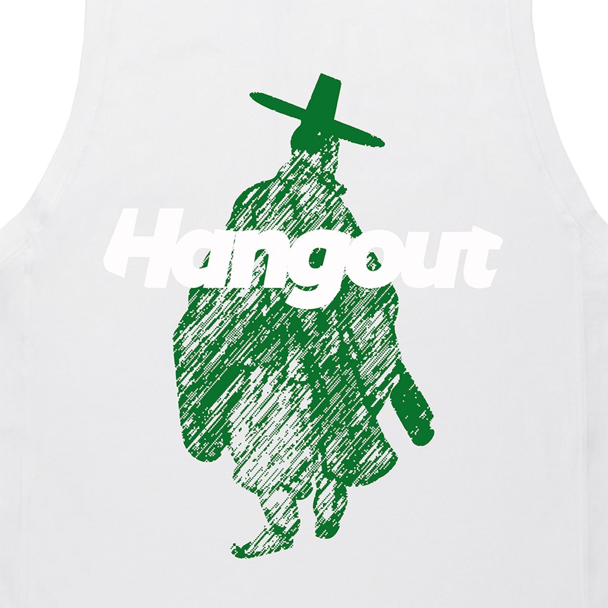 행아웃(HANGOUT) 초록 선비 슬리브리스 (화이트)