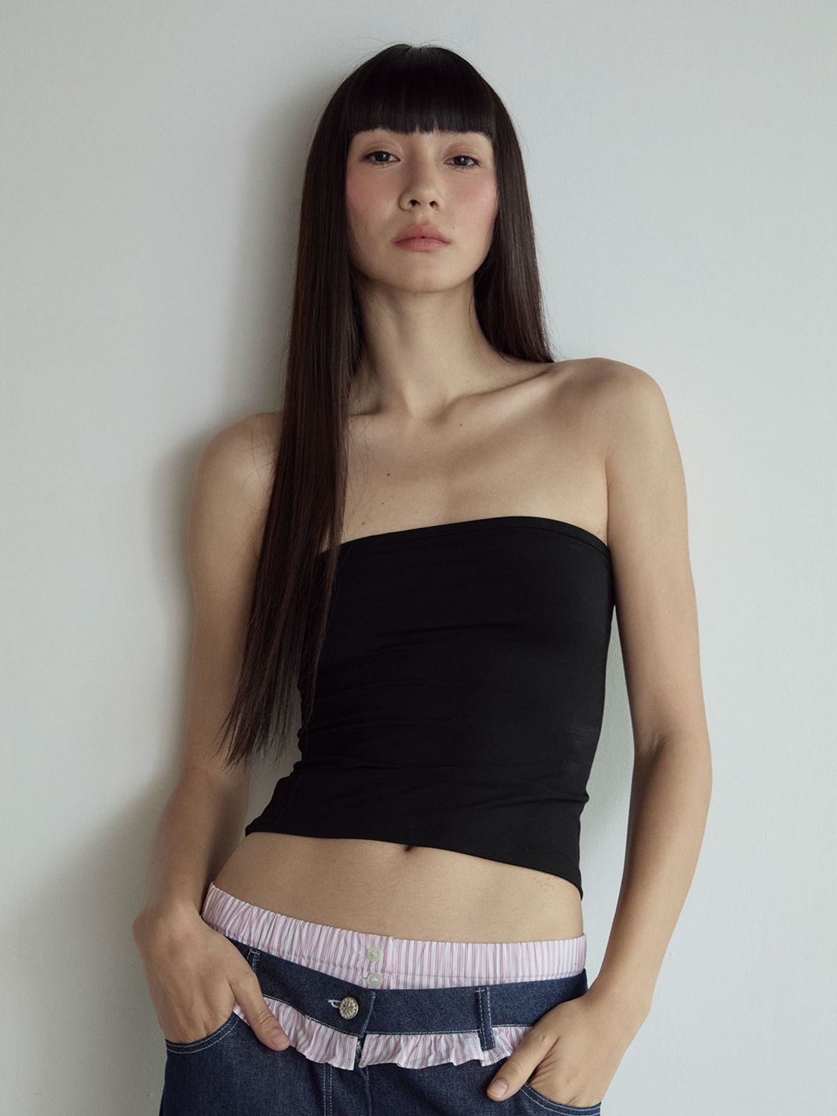 비수스(VISUS) Tube Top_Black