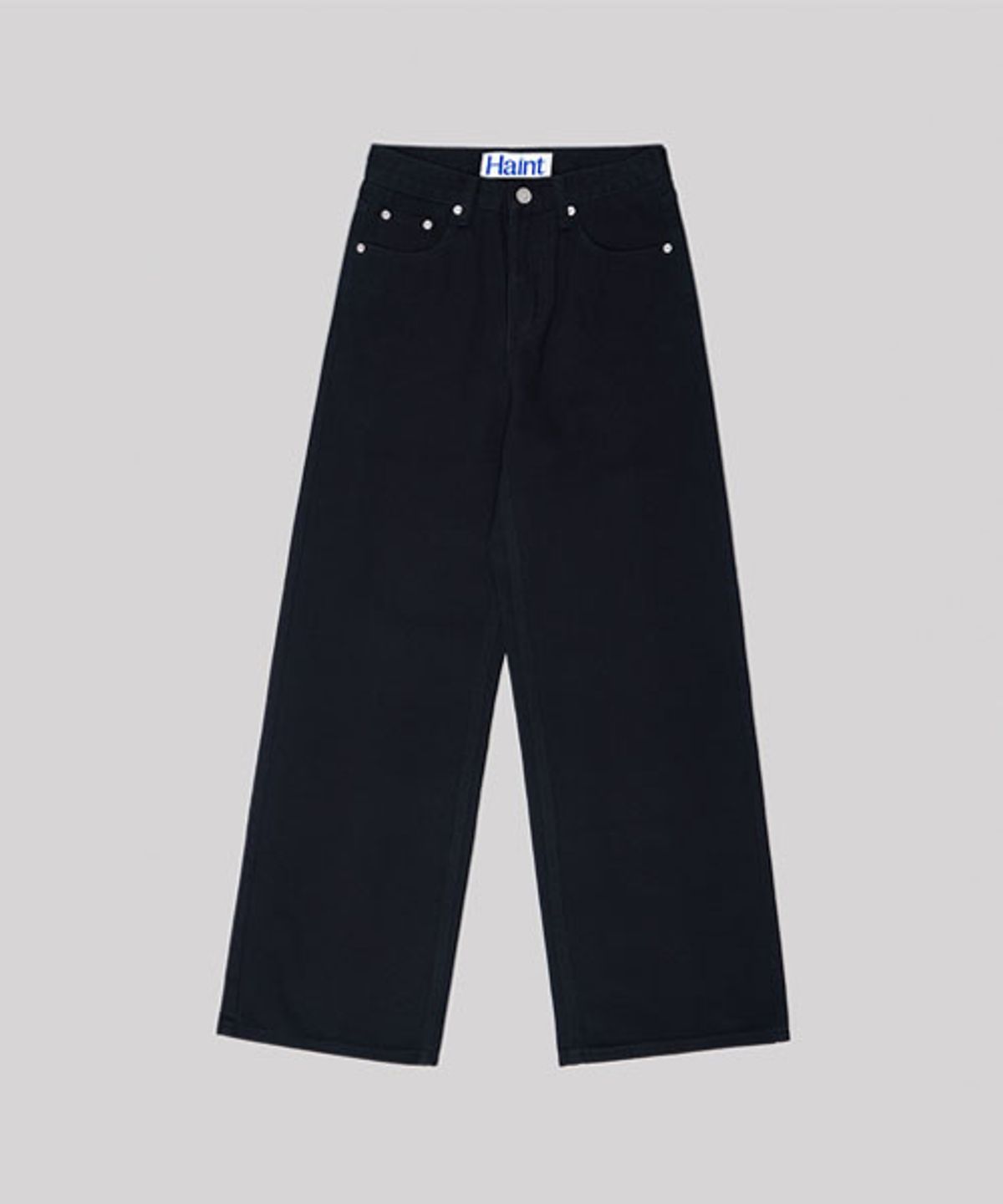 헤인트(HAINT) DAILY SEMI WIDE PANTS_BLACK