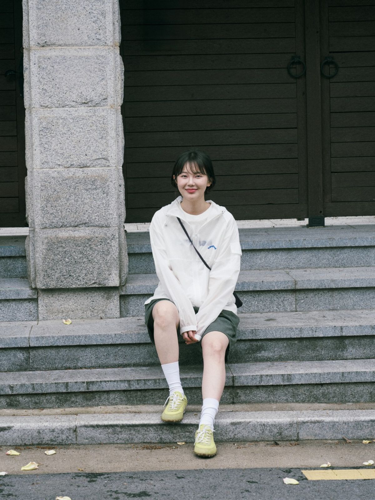 해브해드(HAVEHAD) 프레시 라이트 윈드 재킷(화이트)