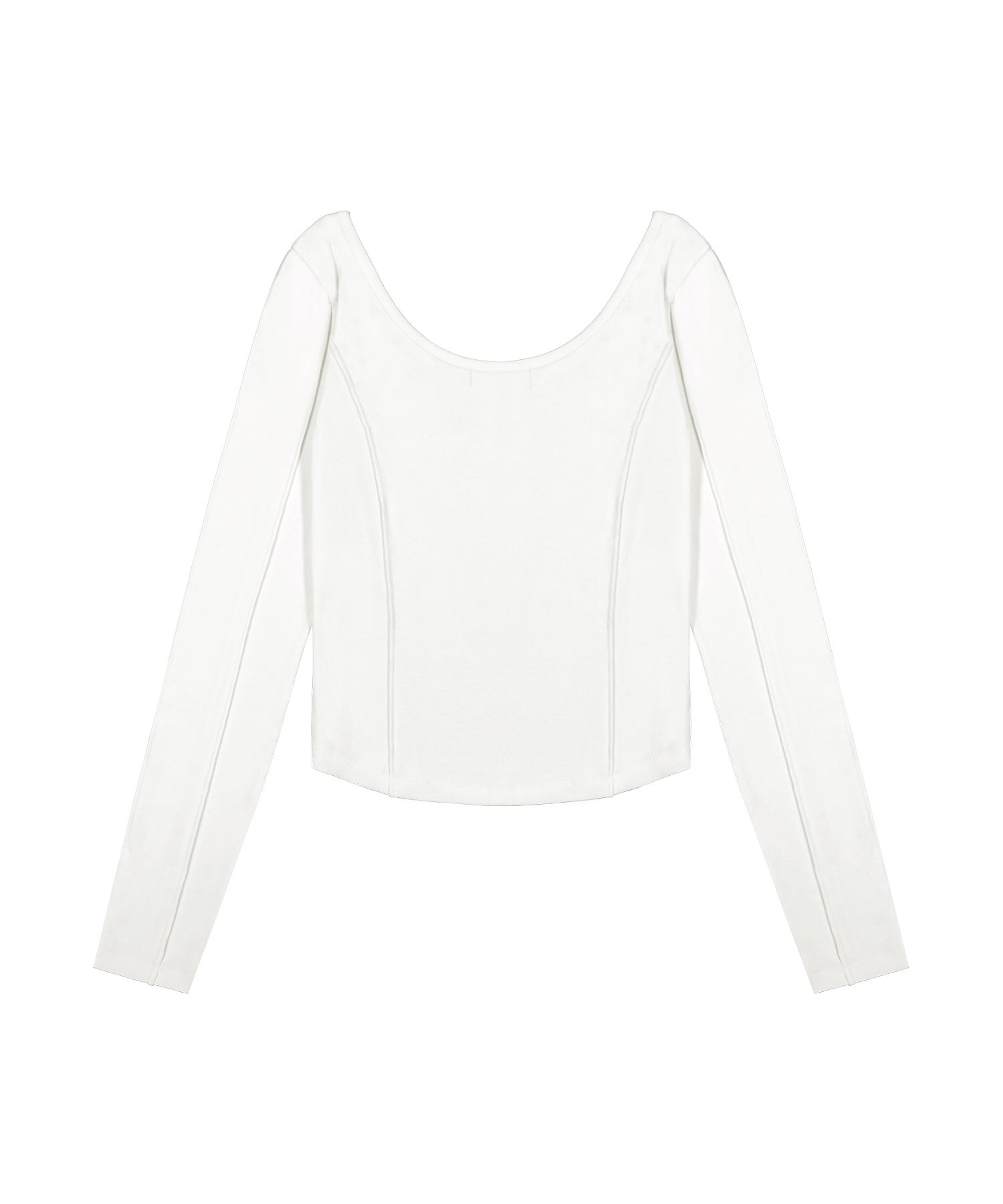 [WOOALONG]OG Round Hem ロング Tシャツ★25SS★レディース★ WOOALONG]OG Round Hem ロング Tシャツ☆25SS☆レディース