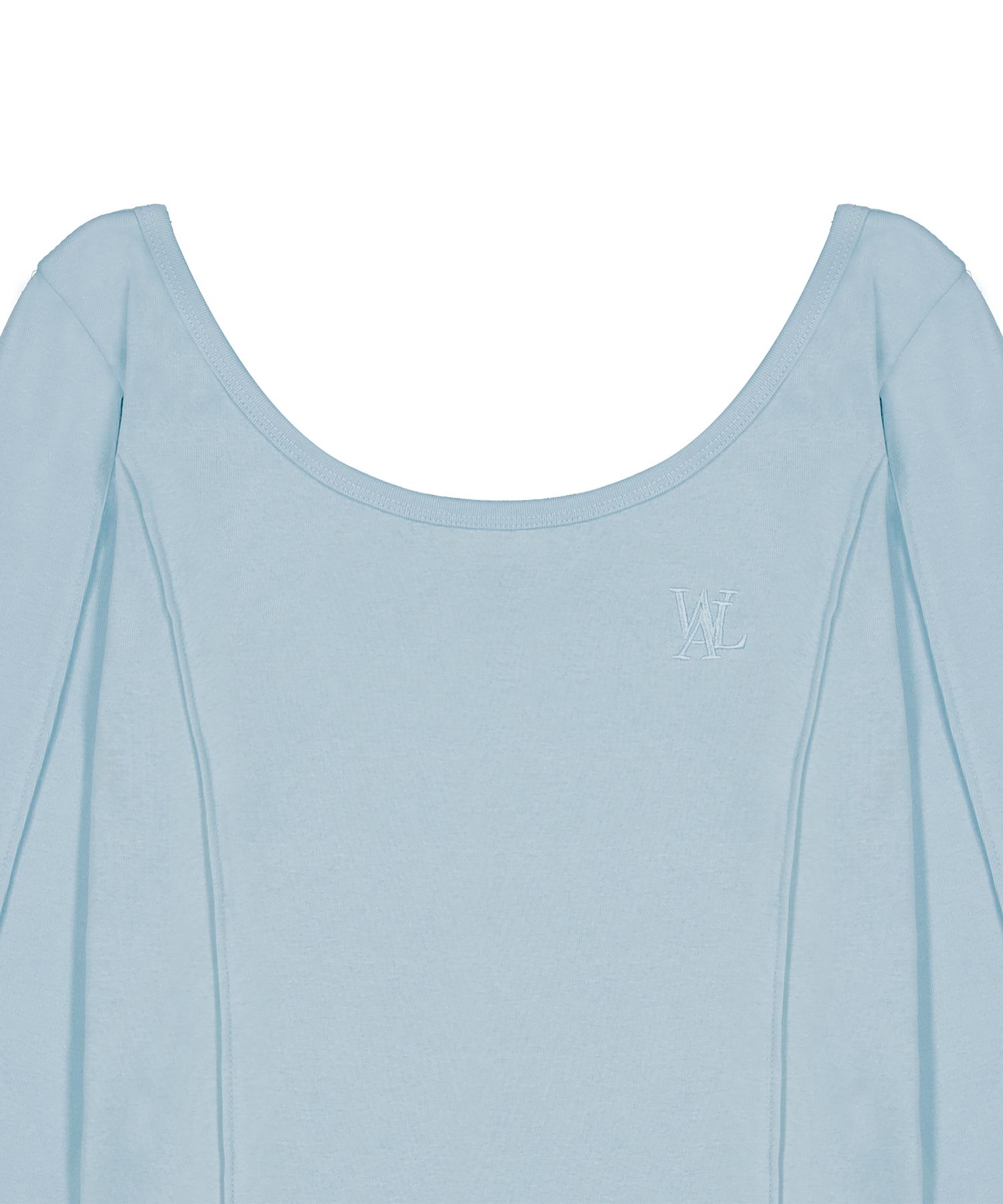 [WOOALONG]25SS★OG Round Hem Long T-shirt MUSINSA | WOOALONG OG Round Hem Long T-shirt - SKY BLUE
