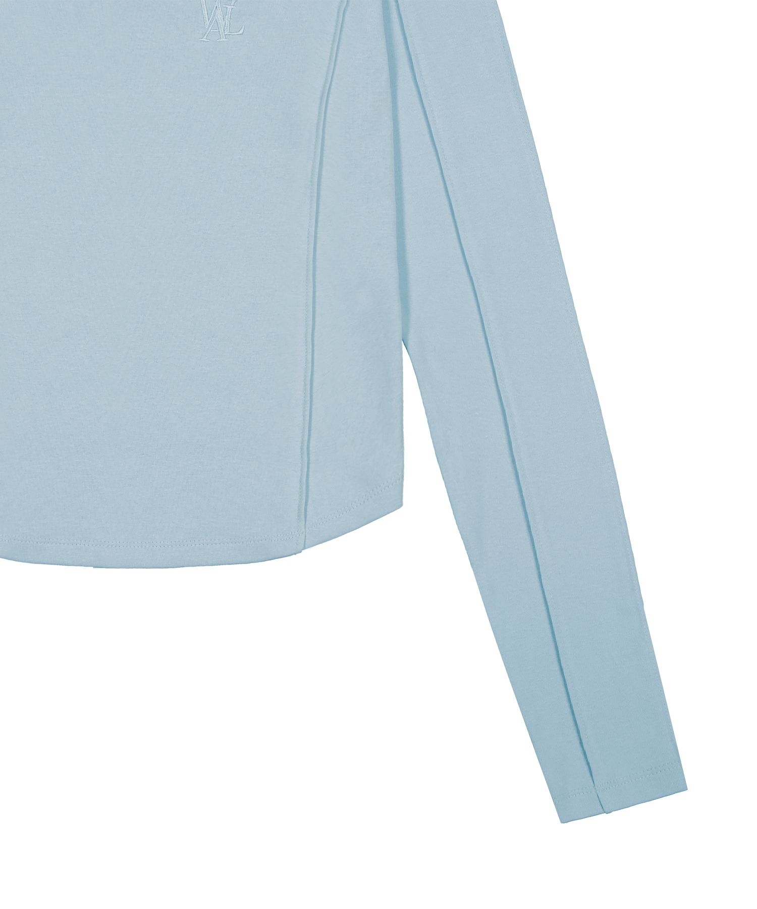 [WOOALONG]25SS★OG Round Hem Long T-shirt MUSINSA | WOOALONG OG Round Hem Long T-shirt - SKY BLUE